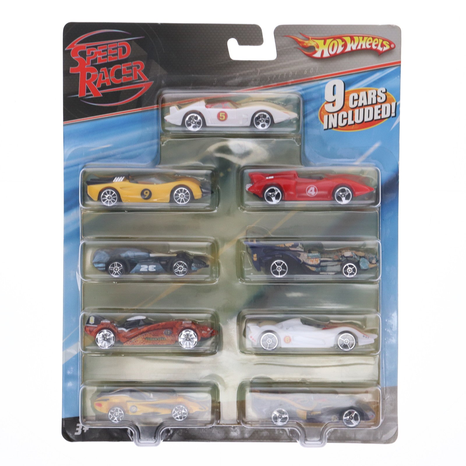 【中古即納】[MDL] Hot Wheels(ホットウィール) 9pack(9台セット) SPEED RACER(マッハGoGoGo) 完成品 ミニカー(M4551-0910) マテル(20071231)