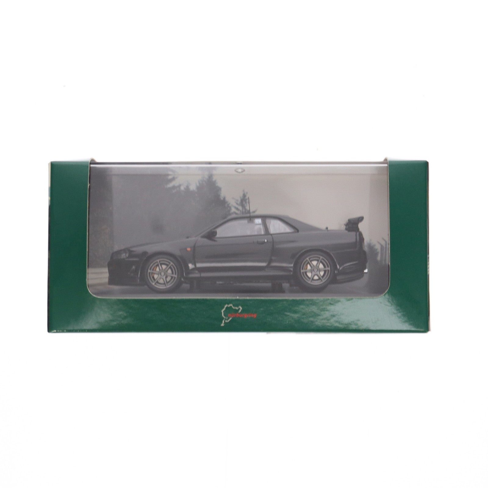 【中古即納】[MDL] 1/43 日産 スカイライン GT-R BNR34 ニュルブルクリンク テストカー(ブラック) 完成品 ミニカー(K03386BK) 京商(20091031)