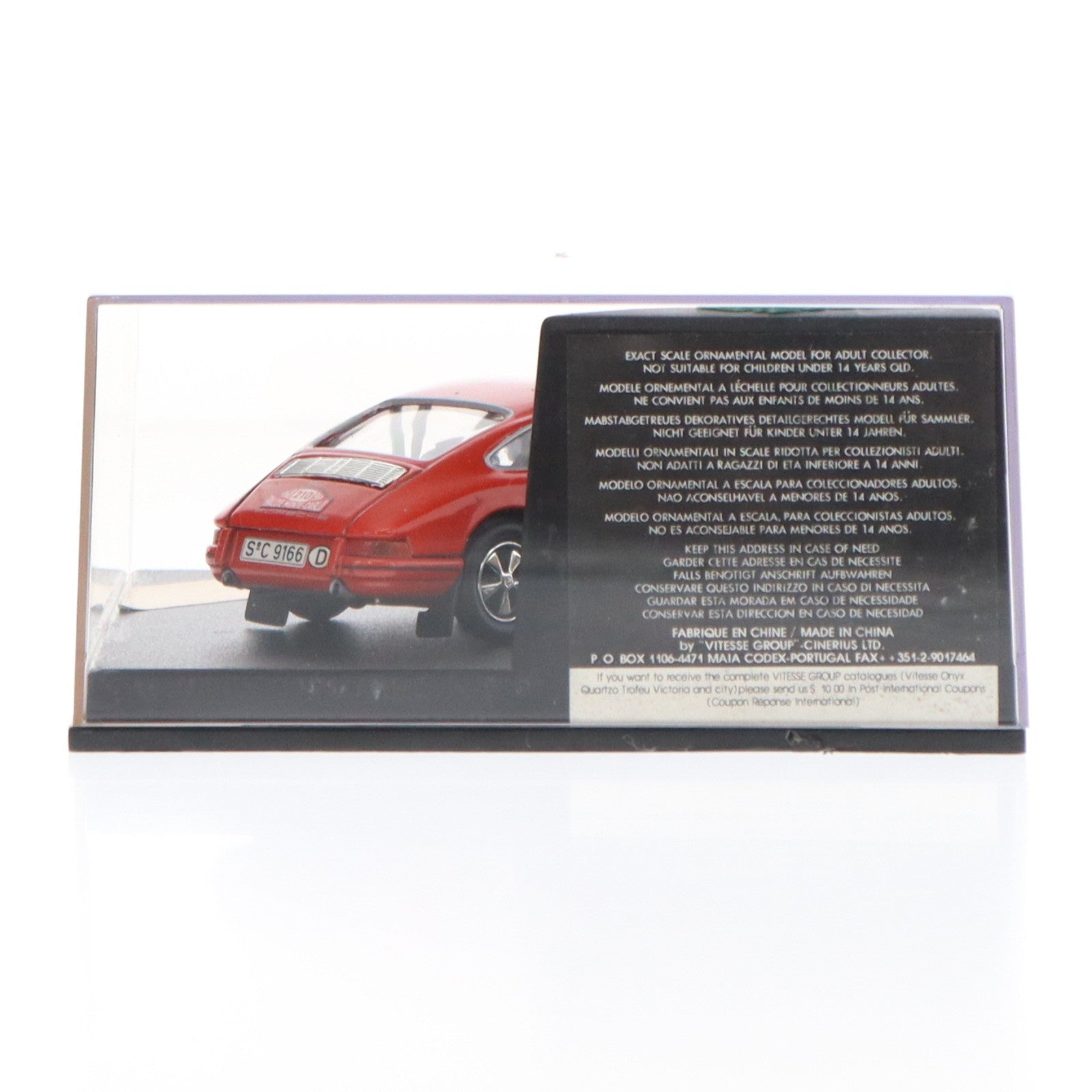 【中古即納】[MDL] 1/43 Porsche 911 T WINNER RALLY MONTECARLO 1968 V.ELFORD - D.STONE #210(レッド) 完成品 ミニカー(L179A) VITESSE(ビテス)(20220328)