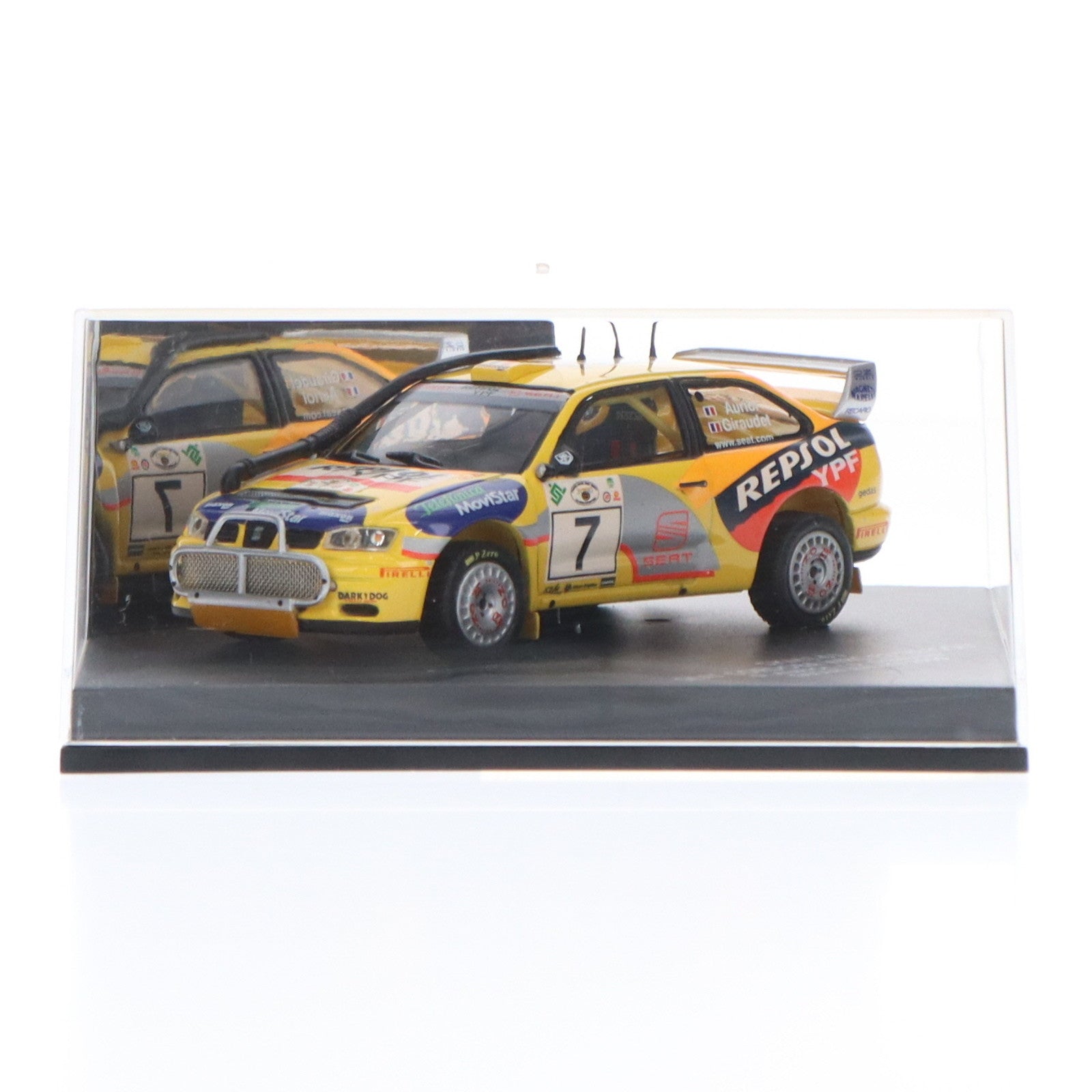 【中古即納】[MDL] 1/43 SEAT CORDOBA WRC E2 『REPSOL』 D.AURIOL/D.GIRAUDET SAFARI RALLYE 2000 #7(イエロー) 完成品 ミニカー(SKM141) SKID(スキッド)(20220328)