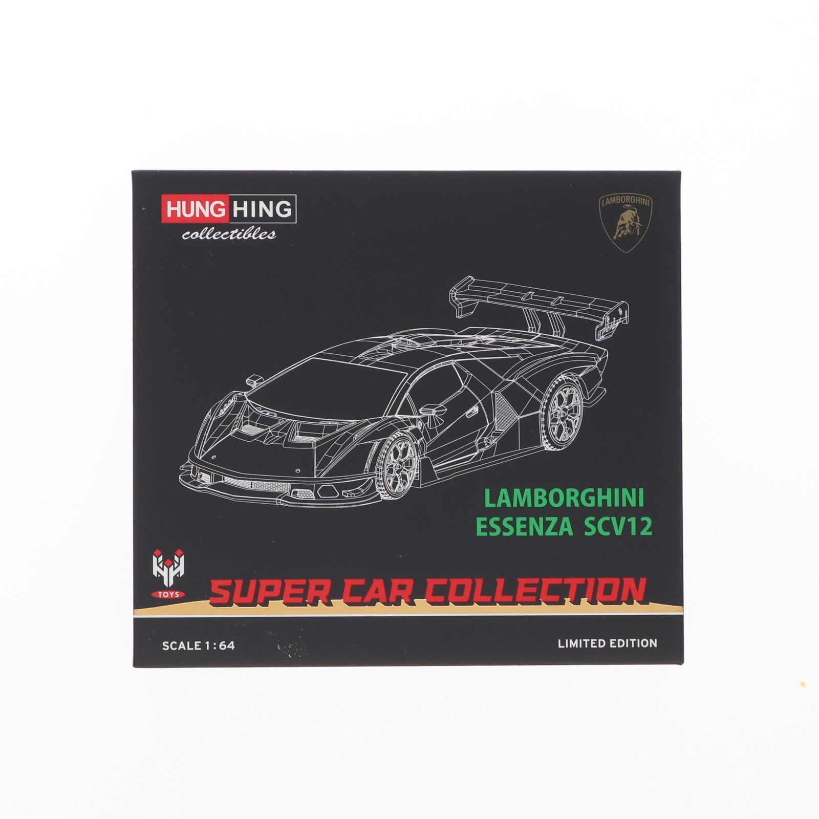 【中古即納】[MDL] 1/64 LAMBORGHINI ESSENZA(ランボルギーニ・エッセンツァ) SCV12 (Verde Silvans) 完成品 ミニカー(HS004-01) Hung Hing Toys(ホンヒントイズ)(20250402)