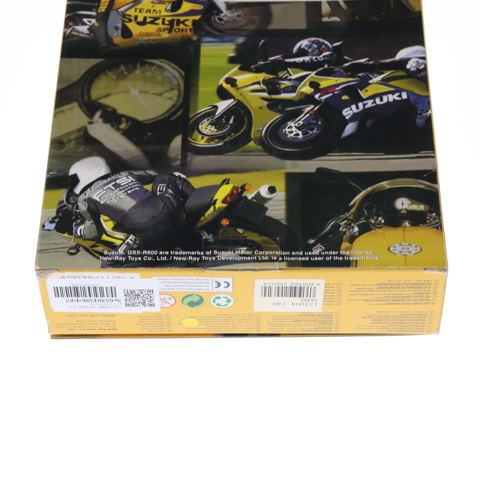 【中古即納】[MDL] SUZUKI GSX-R600(イエロー×ブラック) 1/12 半完成品 組み立てモデルキット ミニカー NewRay(ニューレイ)(20220328)