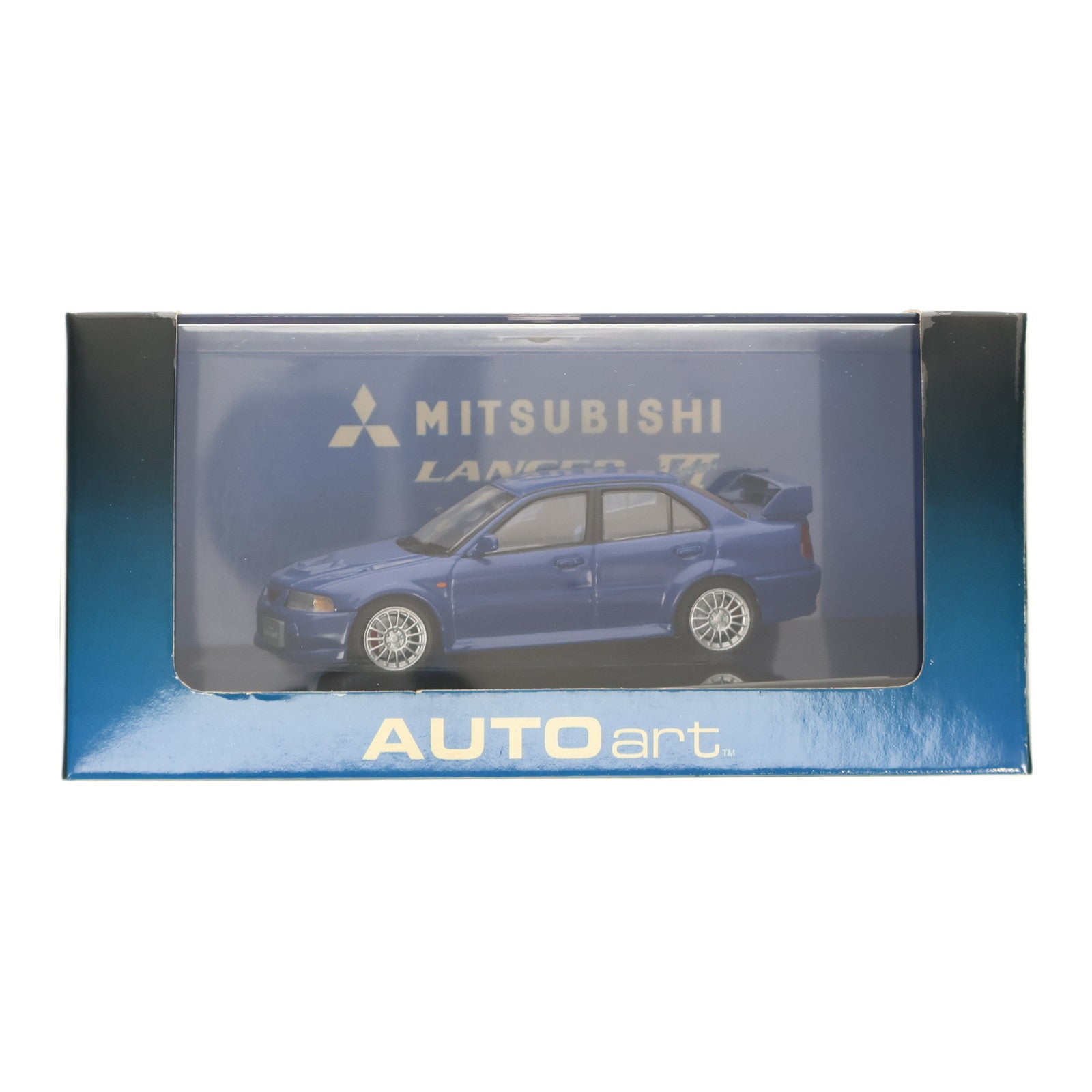 【中古即納】[MDL] 1/43 MITSUBISHI LANCER(ランサー) EVO 6(ブルー) 完成品 ミニカー(57152) AUTOart(オートアート)(19991231)