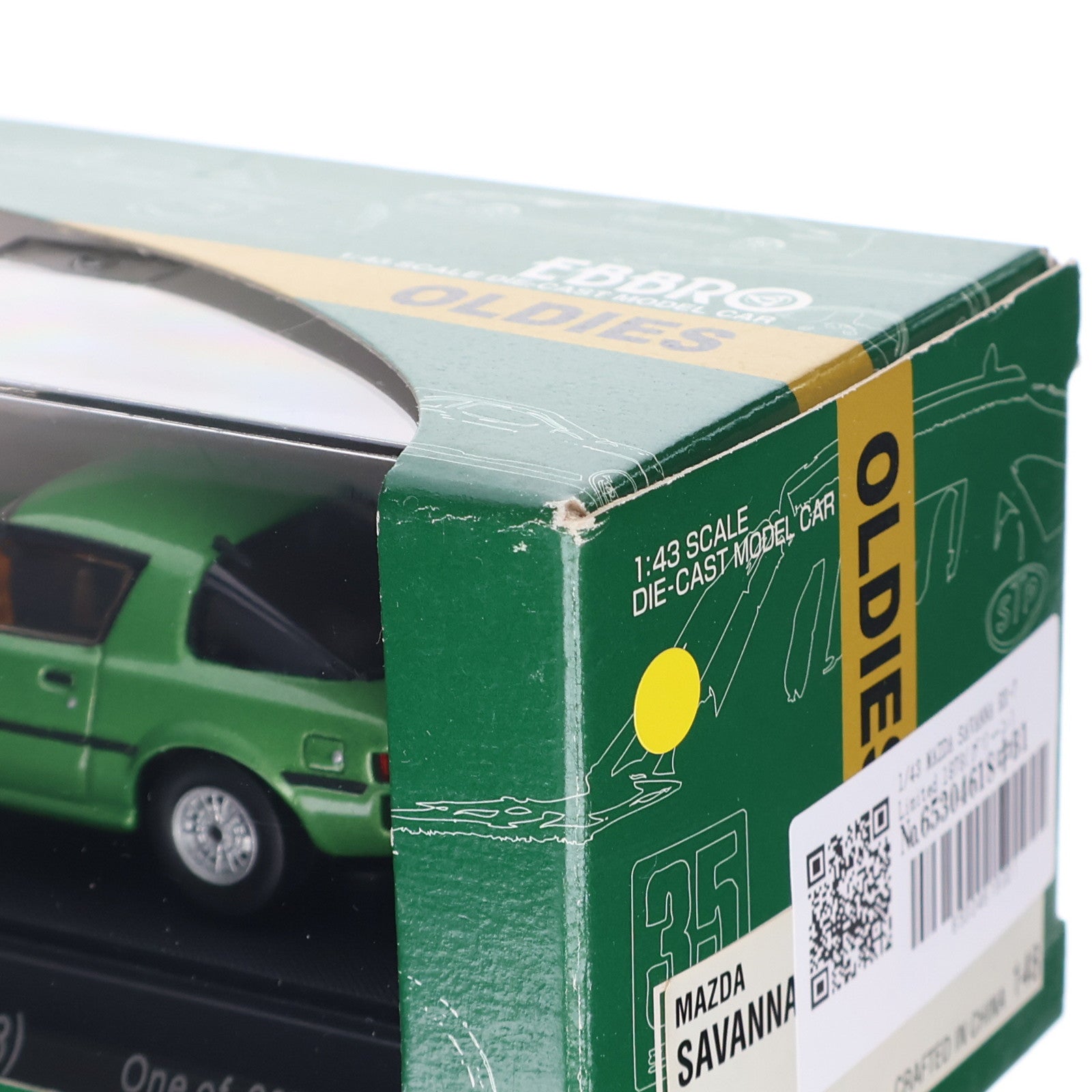 【中古即納】[MDL] 1/43 MAZDA SAVANNA(マツダ サバンナ) RX-7 1978(グリーン) Oldies 完成品 ミニカー(43148) EBBRO(エブロ)(20020402)