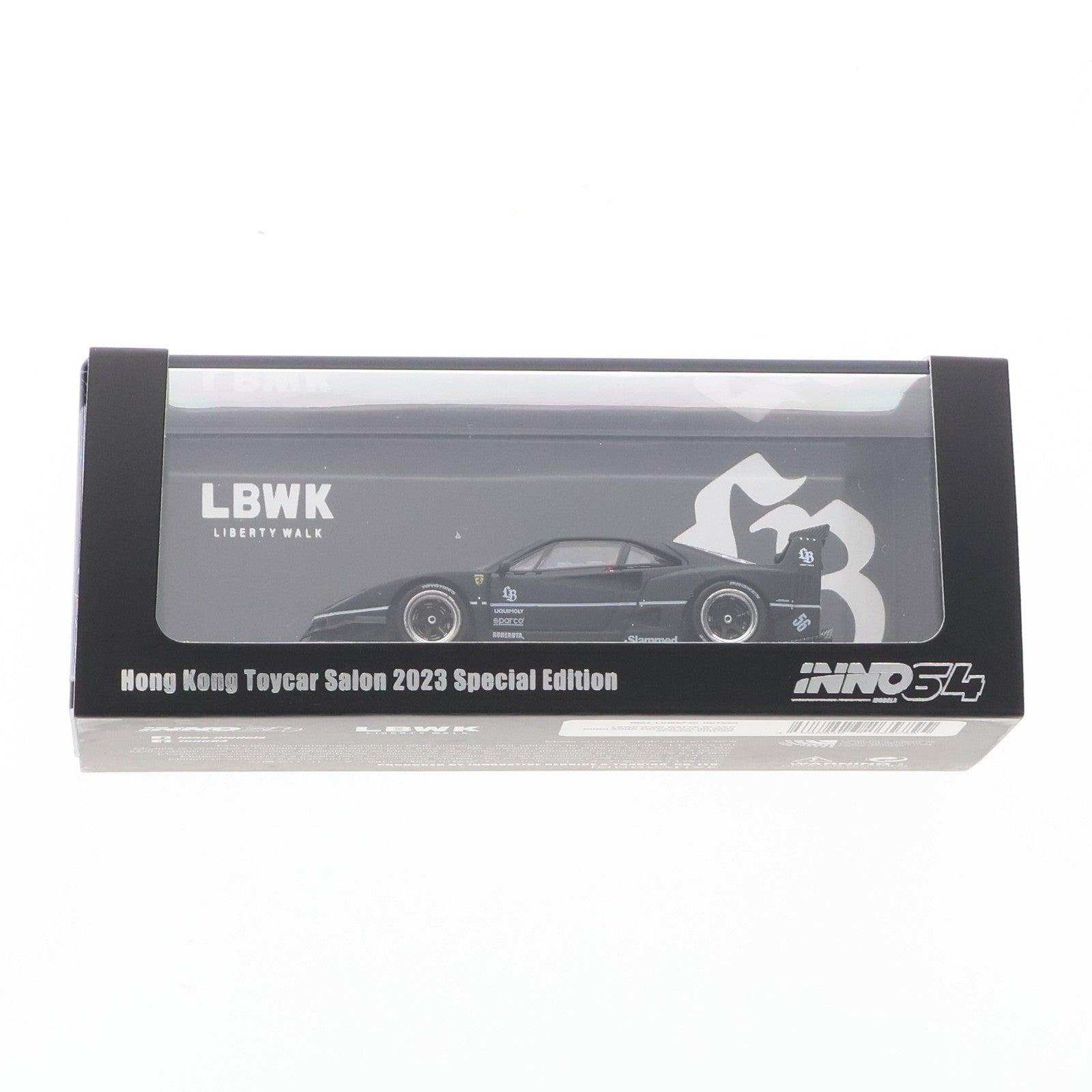 【中古即納】[MDL] 1/64 LB-WORKS F40 マットブラック Hong Kong Toycar Salon 2023 イベント限定モデル 完成品 ミニカー(N64-LBWKF40-HKTS23) INNO MODELS(イノモデル)(20231223)