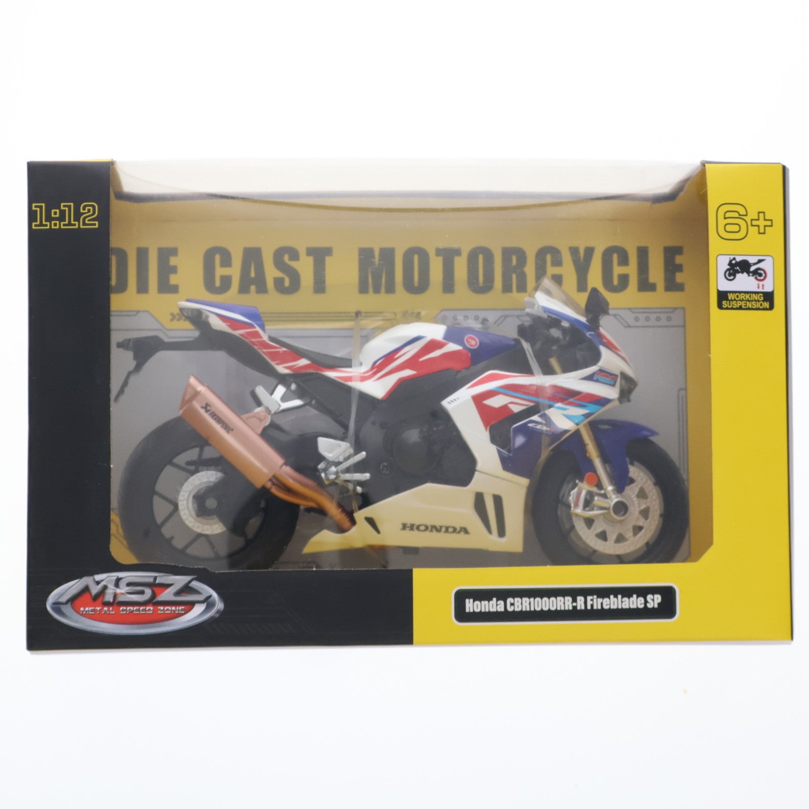 【中古即納】[MDL] HONDA CBR1000RR-R Fireblade SP WHITE 1/12 ライセンスダイキャストバイク IX ミニカー プライズ ピーナッツクラブ(20241119)
