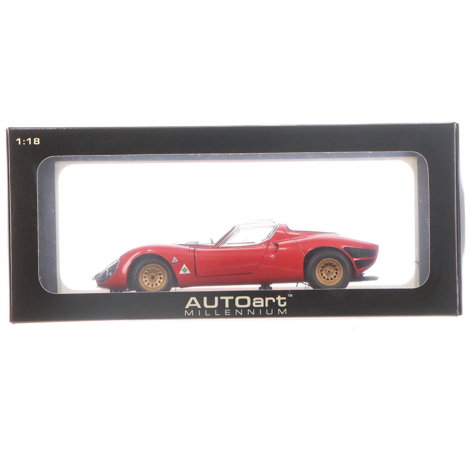 【中古即納】[MDL] MILLENNIUM 1/18 ALFA ROMEO 33 STRADALE PROTOTYPE 1967(RED) 完成品 ミニカー(70191) AUTOart(オートアート)(20121030)