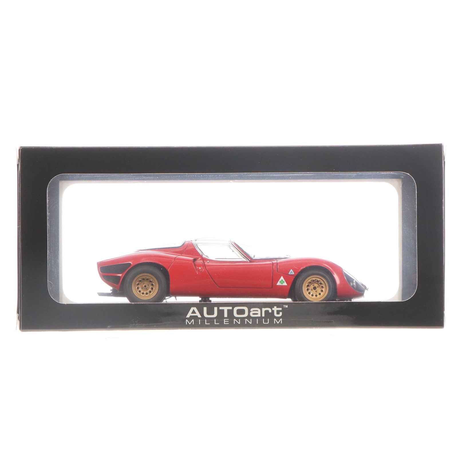 【中古即納】[MDL] MILLENNIUM 1/18 ALFA ROMEO 33 STRADALE PROTOTYPE 1967(RED) 完成品 ミニカー(70191) AUTOart(オートアート)(20121030)