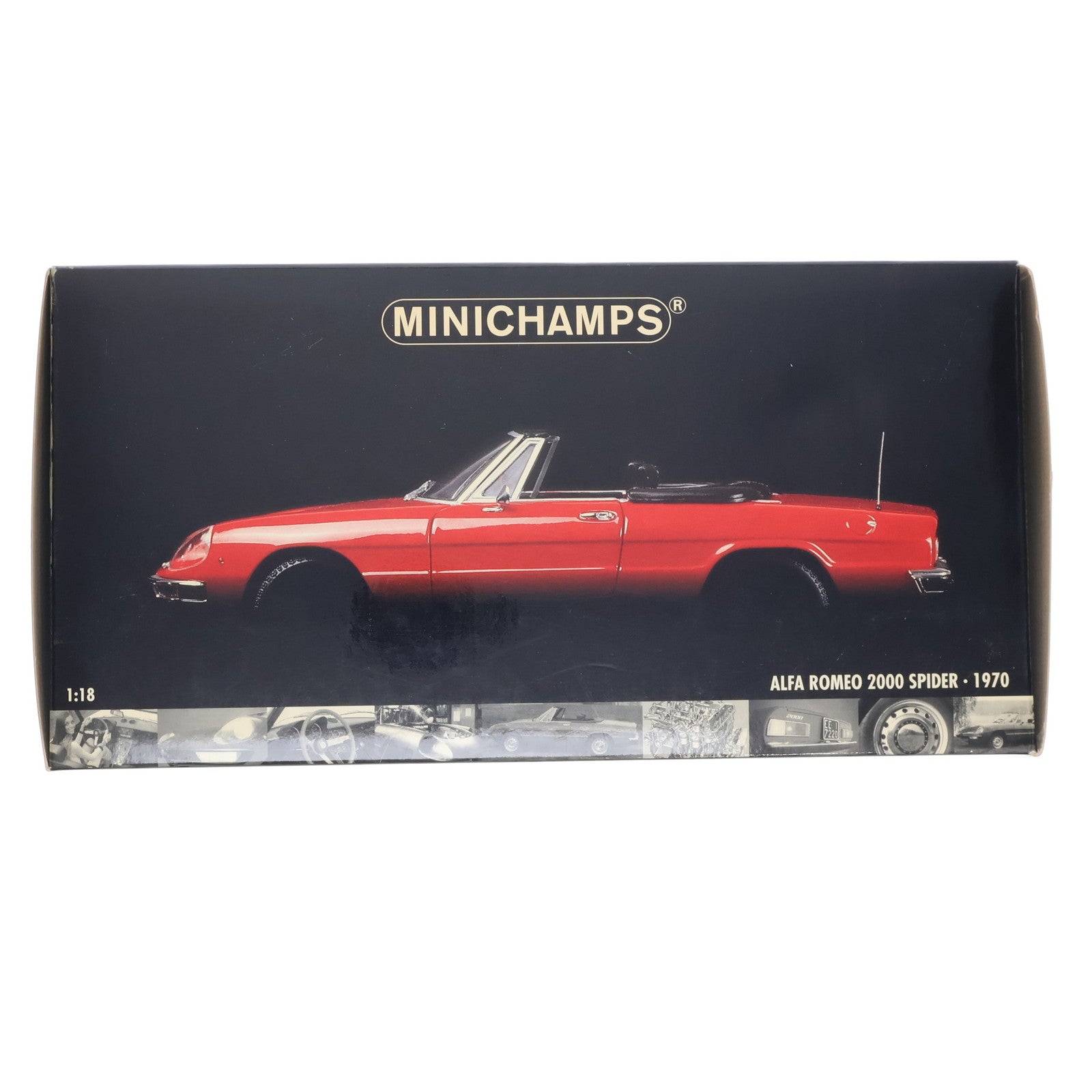 【中古即納】[MDL] 1/18 アルファロメオ 2000 スパイダー 1970(レッド) 完成品 ミニカー MINICHAMPS(ミニチャンプス)(19991231)