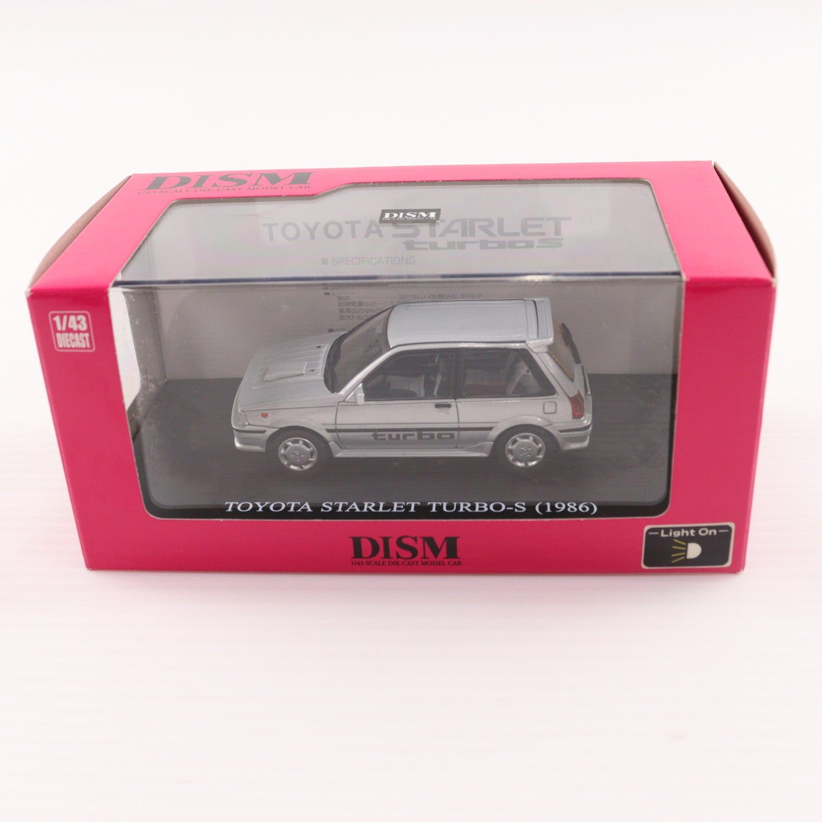 【中古即納】[MDL] 1/43 71スターレットターボ前シルバー 完成品 ミニカー(75210) DISM(ディズム)(20061130)