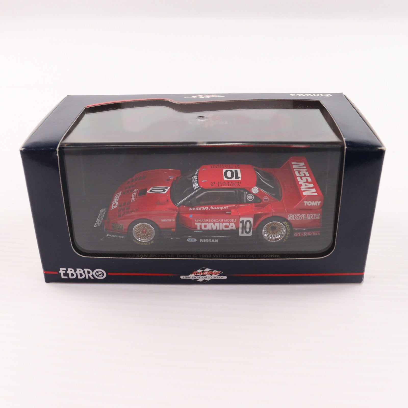【中古即納】[MDL] 1/43 NISSAN SKYLINE Turbo C 1983 WEC JAPAN FUJI 1000km #10(レッド) 完成品 ミニカー(43989) EBBRO(エブロ)(20081231)