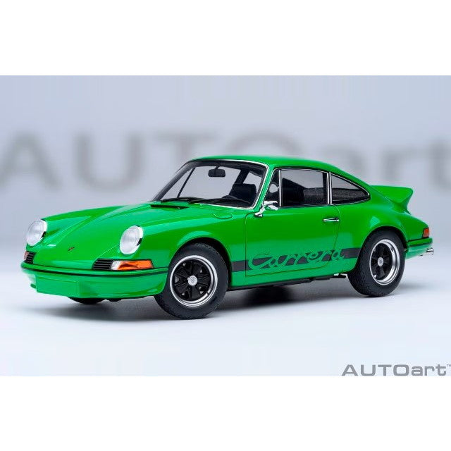【中古即納】[MDL] オートアート・コンポジットモデルシリーズ 1/18 ポルシェ 911 カレラ 2.7 RS(バイパー グリーン×ブラック・ストライプ) 完成品 ミニカー(78034) AUTOart(オートアート)(20250531)
