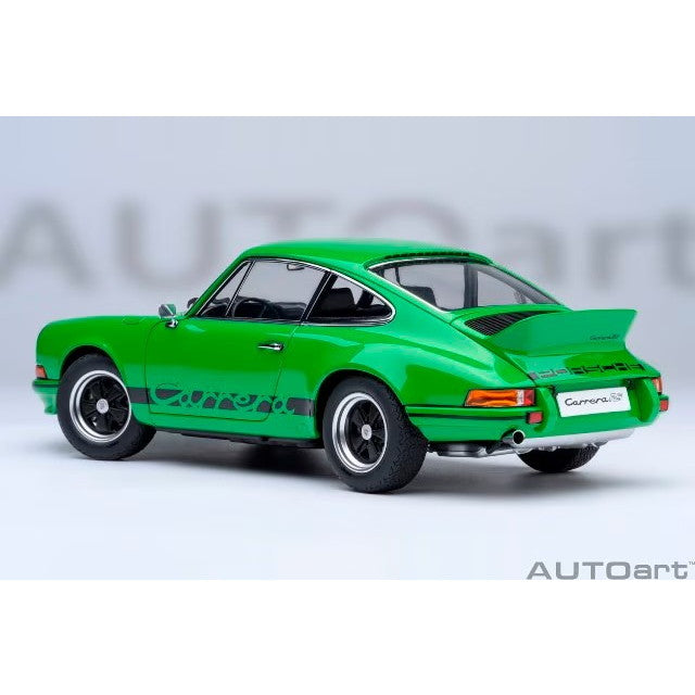【中古即納】[MDL] オートアート・コンポジットモデルシリーズ 1/18 ポルシェ 911 カレラ 2.7 RS(バイパー グリーン×ブラック・ストライプ) 完成品 ミニカー(78034) AUTOart(オートアート)(20250531)