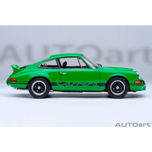 【中古即納】[MDL] オートアート・コンポジットモデルシリーズ 1/18 ポルシェ 911 カレラ 2.7 RS(バイパー グリーン×ブラック・ストライプ) 完成品 ミニカー(78034) AUTOart(オートアート)(20250531)