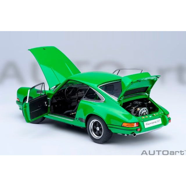 【中古即納】[MDL] オートアート・コンポジットモデルシリーズ 1/18 ポルシェ 911 カレラ 2.7 RS(バイパー グリーン×ブラック・ストライプ) 完成品 ミニカー(78034) AUTOart(オートアート)(20250531)