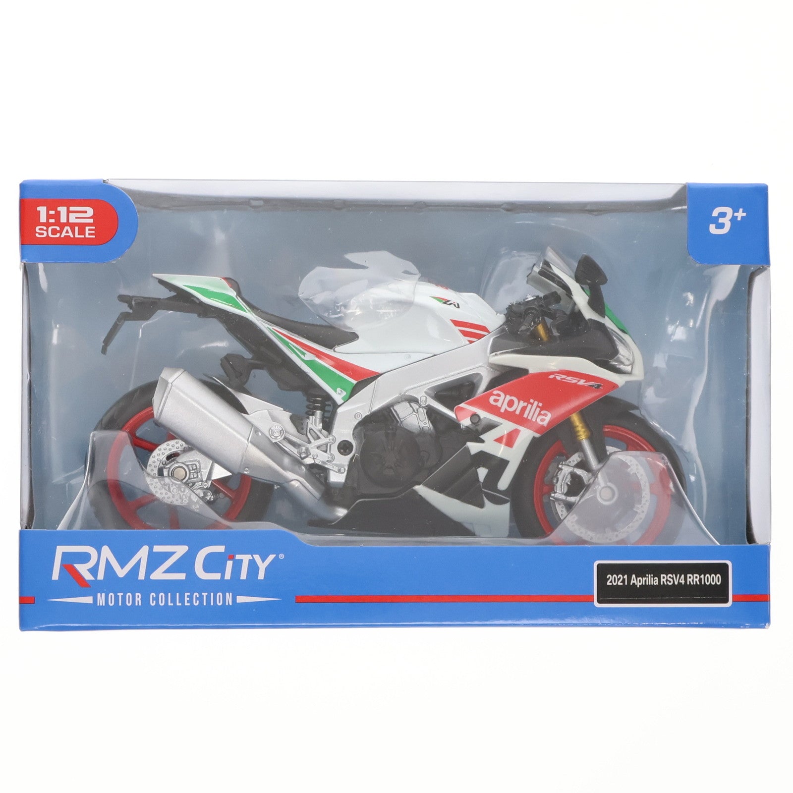 【中古即納】[MDL] 1/12 ダイキャストモーターサイクル 2020 Aprilia(アプリリア) RSV4 RR(ホワイト) 完成品 ミニカー 童友社(20231007)