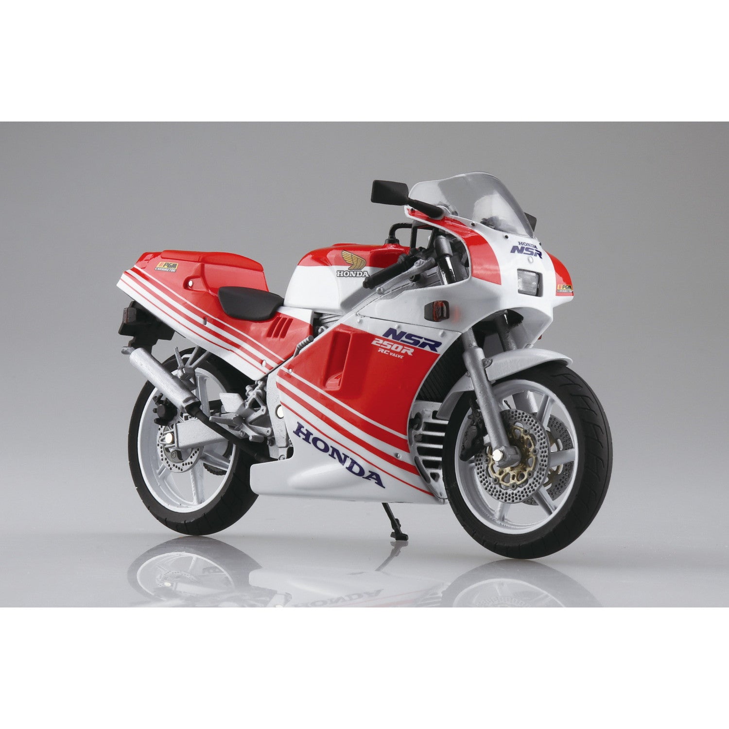 【中古即納】[MDL] 1/12 完成品バイク Honda NSR250R '88 ファイティングレッド/ロスホワイト 完成品 ミニカー(111567) スカイネット(アオシマ)(20240929)
