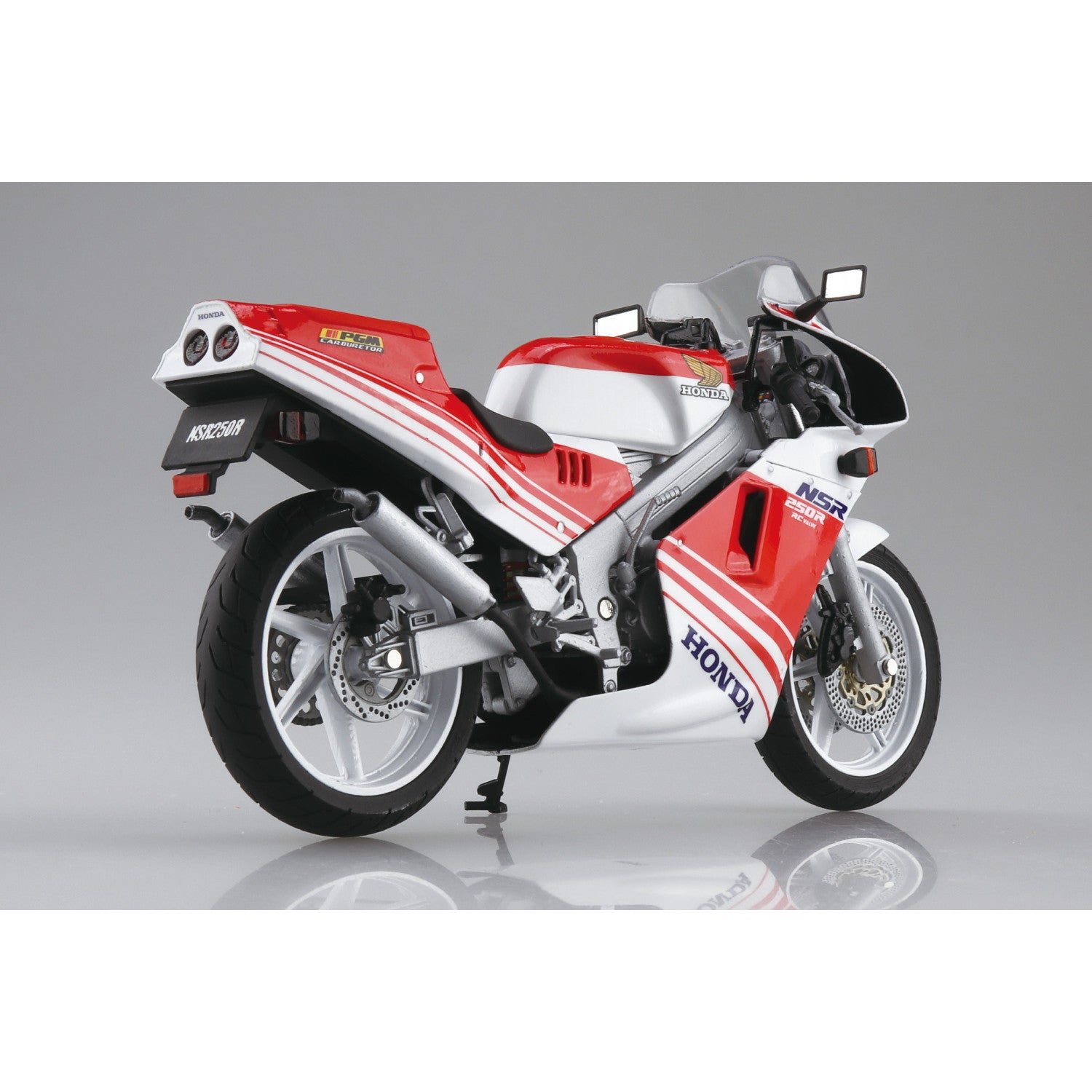 【中古即納】[MDL] 1/12 完成品バイク Honda NSR250R '88 ファイティングレッド/ロスホワイト 完成品 ミニカー(111567) スカイネット(アオシマ)(20240929)