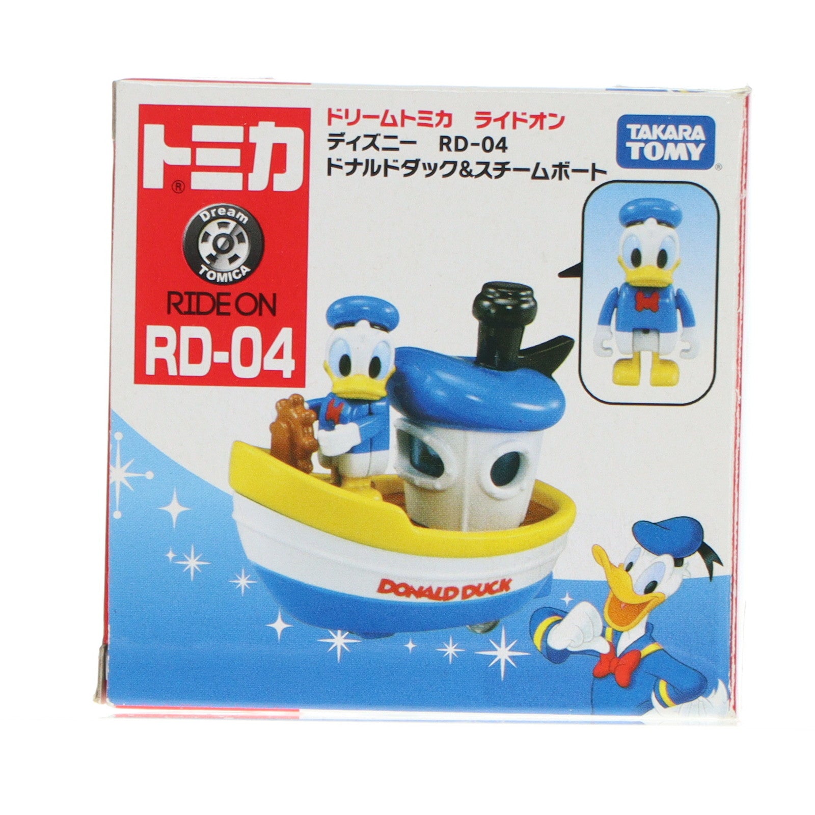 【中古即納】[MDL] ドリームトミカ ライドオン ディズニー RD-04 ドナルドダック&スチームボート 完成品 ミニカー タカラトミー(20220219)