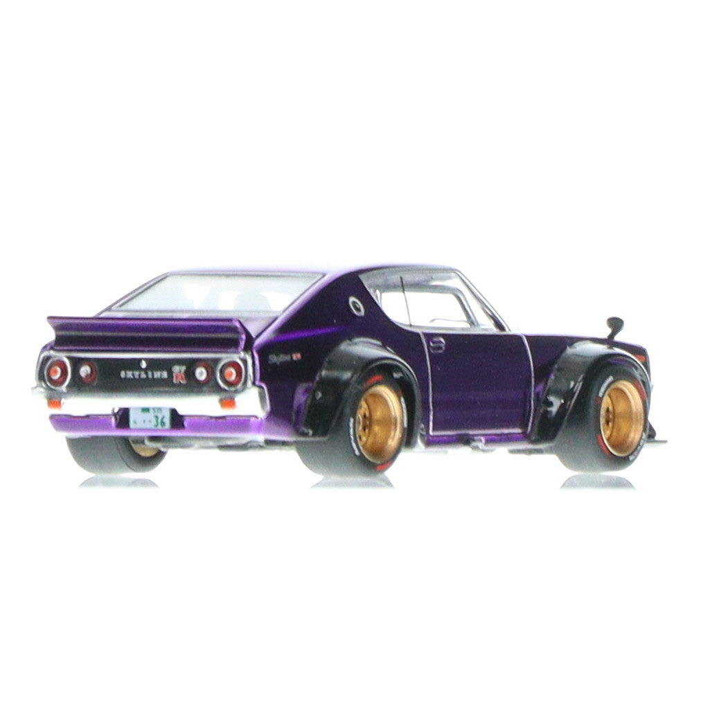 【中古即納】[MDL] 1/64 NISSAN SKYLINE(ニッサン スカイライン) GT-R V8 DRIFT(KENMERI) パープル 完成品 ミニカー(S34-03) POP RACE(ポップレース)(20250201)