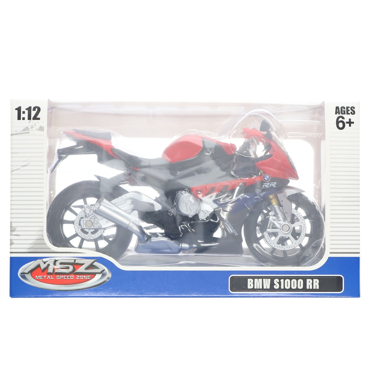 【中古即納】[MDL] METAL SPEED ZONE 1/12 BMW S1000 RR レッド 完成品 ミニカー プライズ ピーナッツクラブ(19991231)
