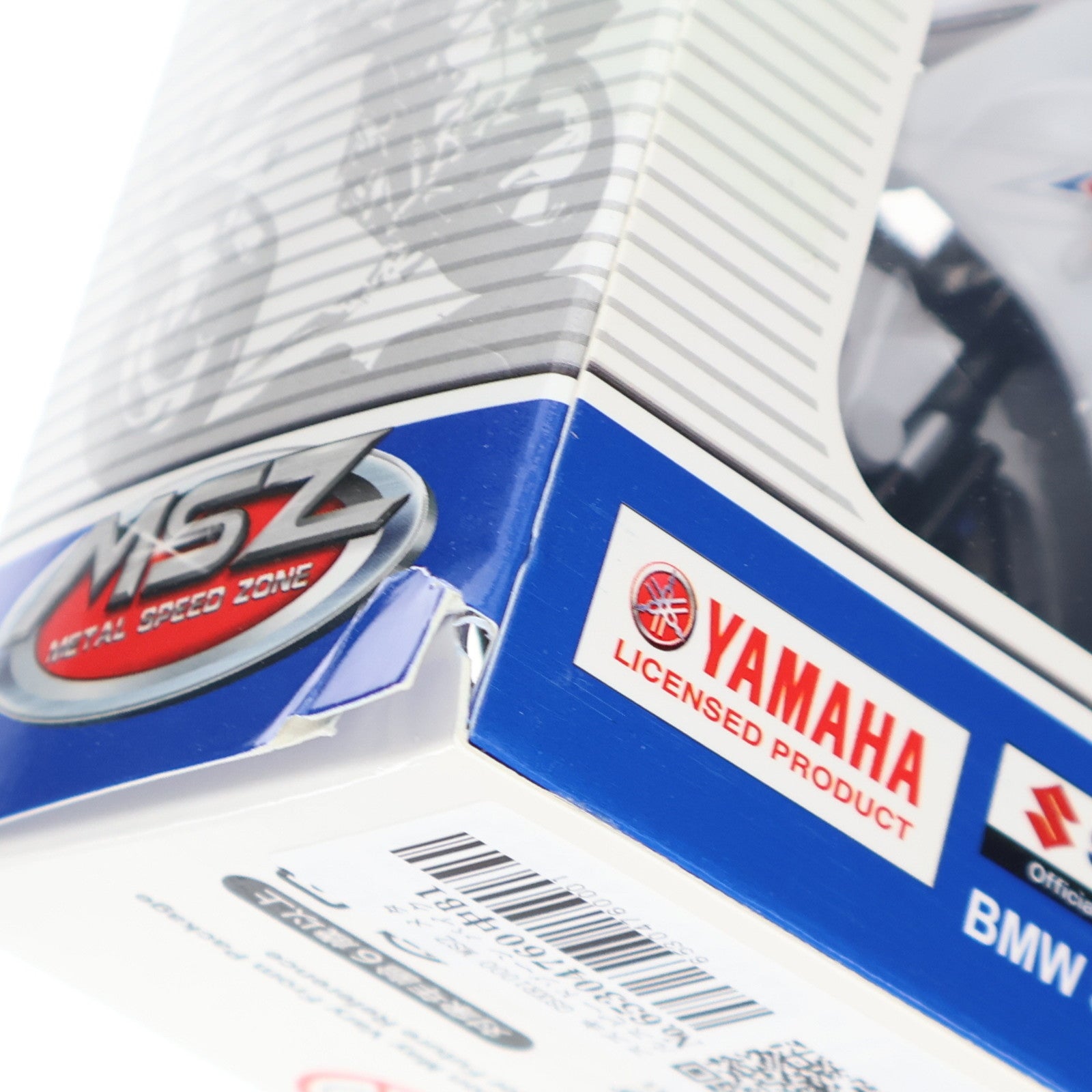 【中古即納】[MDL] METAL SPEED ZONE 1/12 SUZUKI GSX-R1000(ホワイト×ブルー) 完成品 ミニカー プライズ ピーナッツクラブ(19991231)