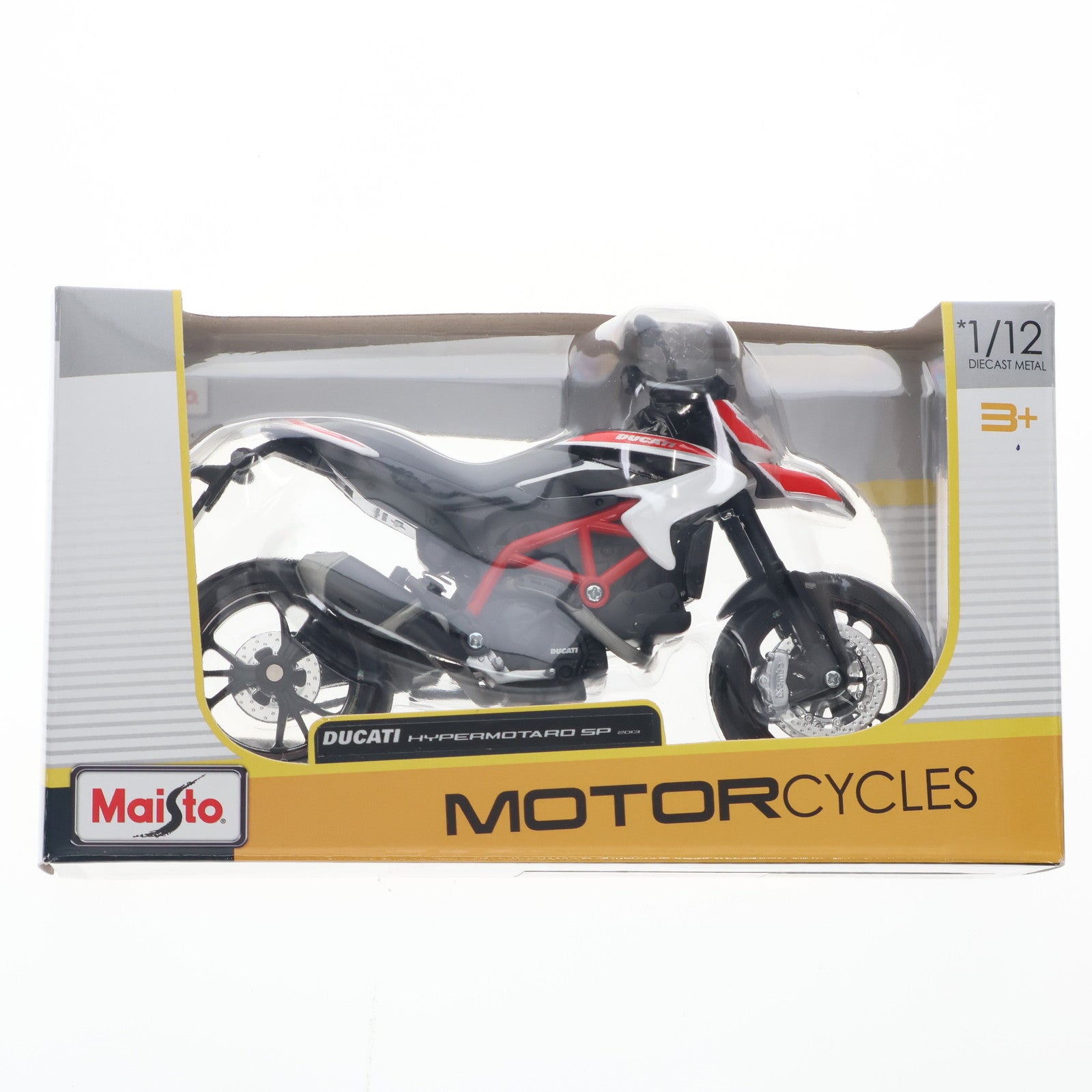 【中古即納】[MDL] (単品) 1/12 DUCATI HYPERMOTARD SP(ドゥカティ ハイパーモタード SP) 2013 EURO モーターサイクル 200-011 完成品 ミニカー Maisto(マイスト)(20151211)