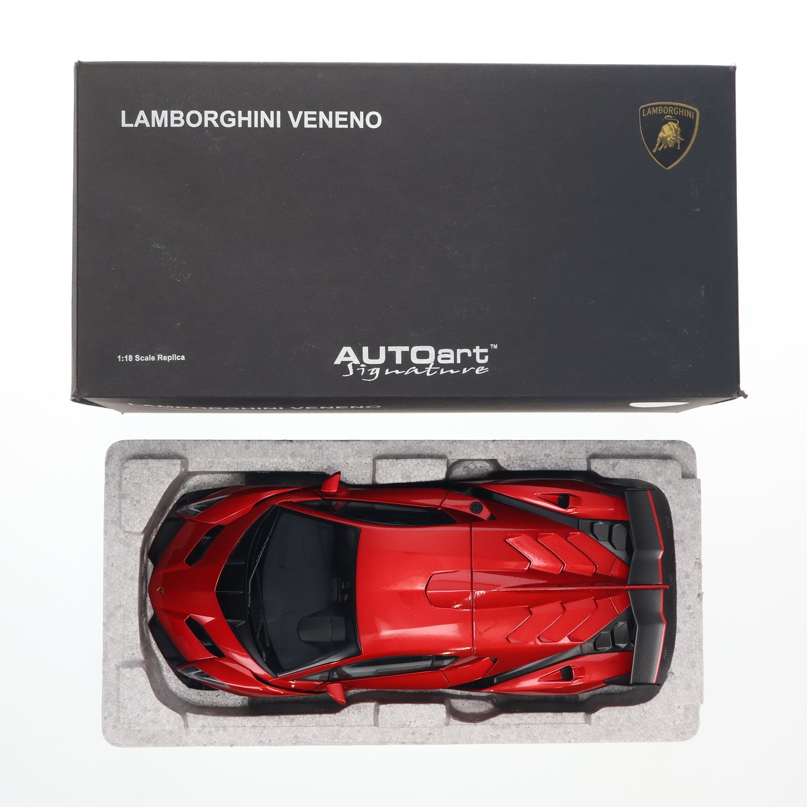 【中古即納】[MDL] 1/18 ランボルギーニ ヴェネーノ(レッド) シグネチャーシリーズ 完成品 ミニカー(74508) AUTOart(オートアート)(20150319)