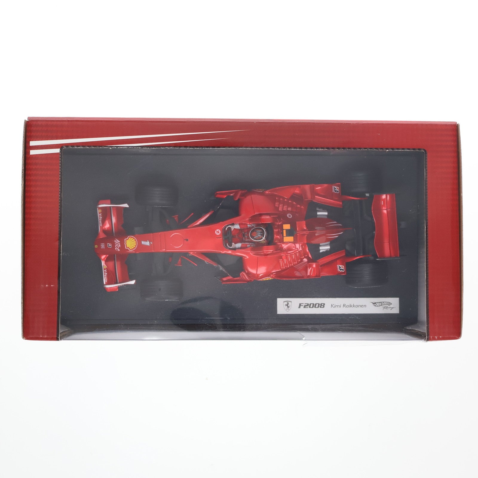 【中古即納】[MDL] Hot Wheels Racing(ホットウィールレーシング) 1/18 FERRARI(フェラーリ) F2008 Shell #1(レッド) 完成品 ミニカー(L8781) マテル(19991231)