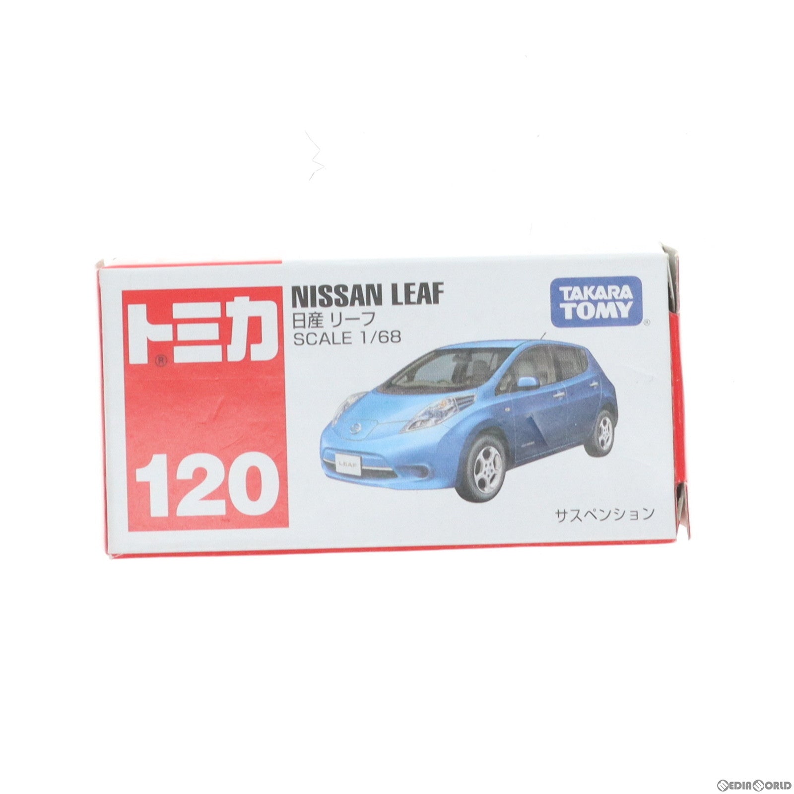 【中古即納】[MDL] トミカ No.120 1/68 日産 リーフ(ブルー/赤箱) 完成品 ミニカー タカラトミー(20110917)