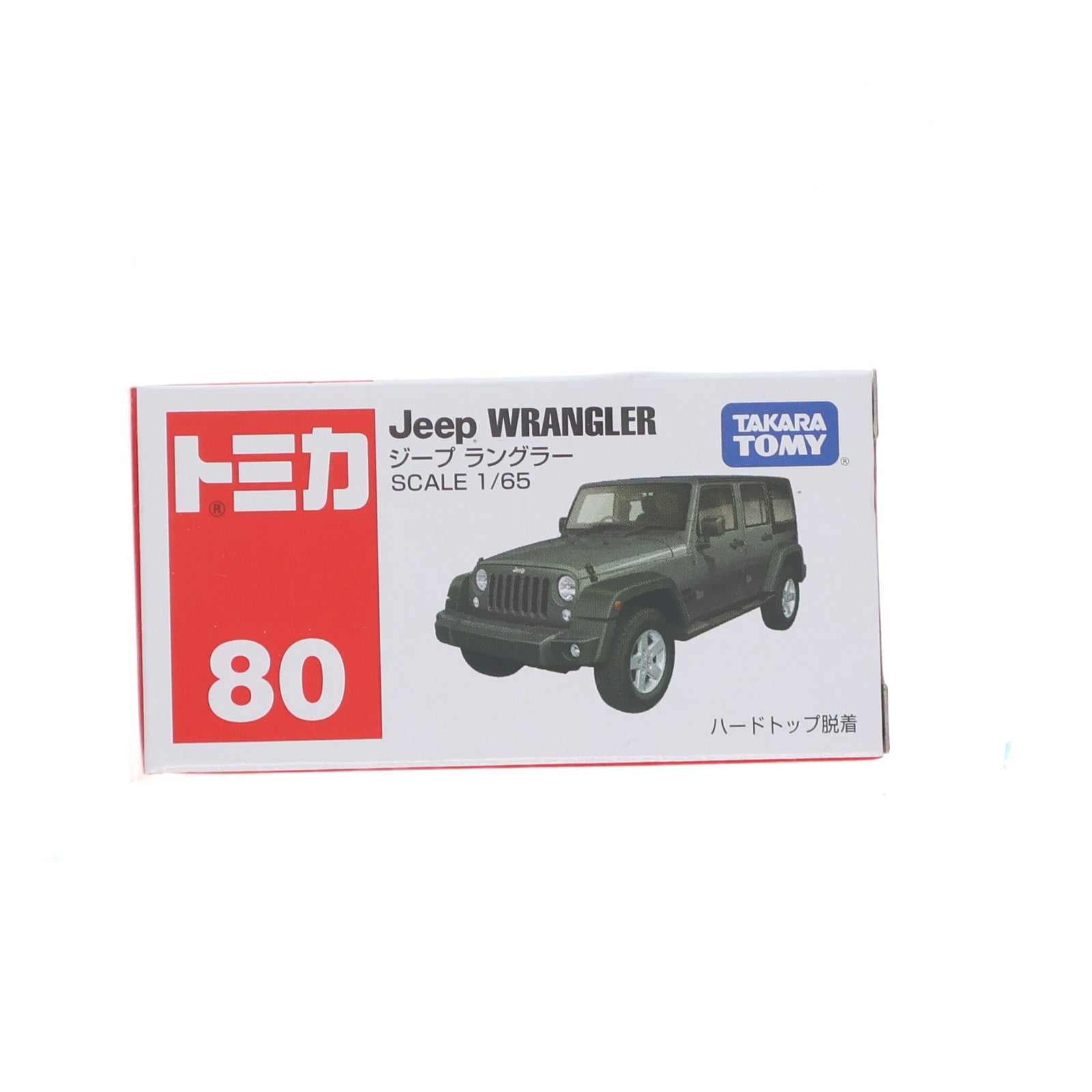 【中古即納】[MDL] トミカ No.80 1/65 ジープ ラングラー(カーキ×ブラック/赤箱) 完成品 ミニカー タカラトミー(20150812)