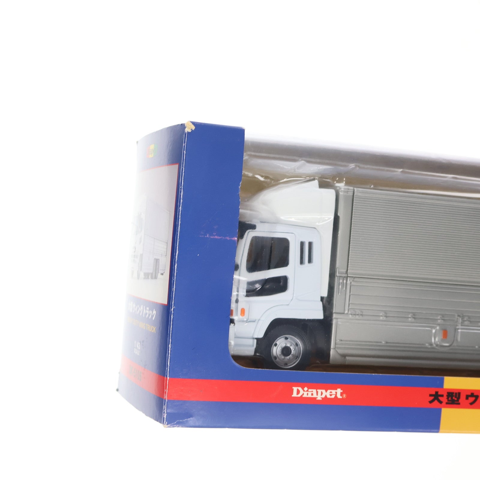 【中古即納】[MDL] ダイヤペット トラックコレクション 1/43 大型ウィングトラック(シルバー×ホワイト) 完成品 ミニカー(DK-5105) アガツマ(20081227)