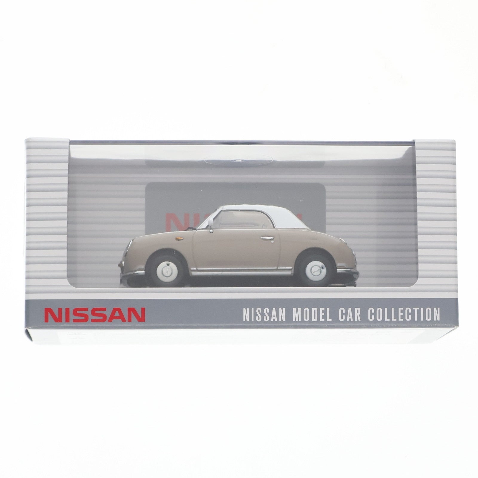 【中古即納】[MDL] NISSAN MODEL CAR COLLECTION 1/43 NISSAN FIGARO(フィガロ)(ベージュ) 完成品 ミニカー(KWAM302010) 日産自動車/京商(19991231)