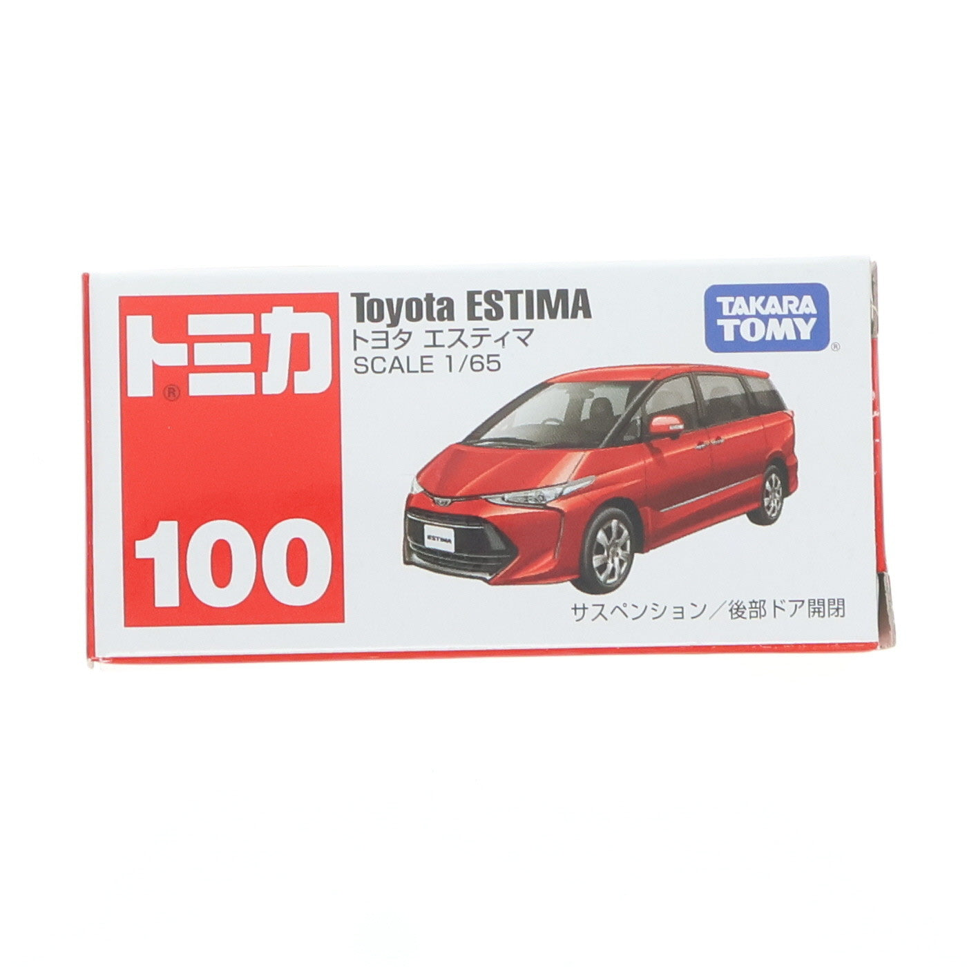 【中古即納】[MDL] トミカ No.100 1/65 トヨタ エスティマ(レッド) 完成品 ミニカー タカラトミー(20170916)