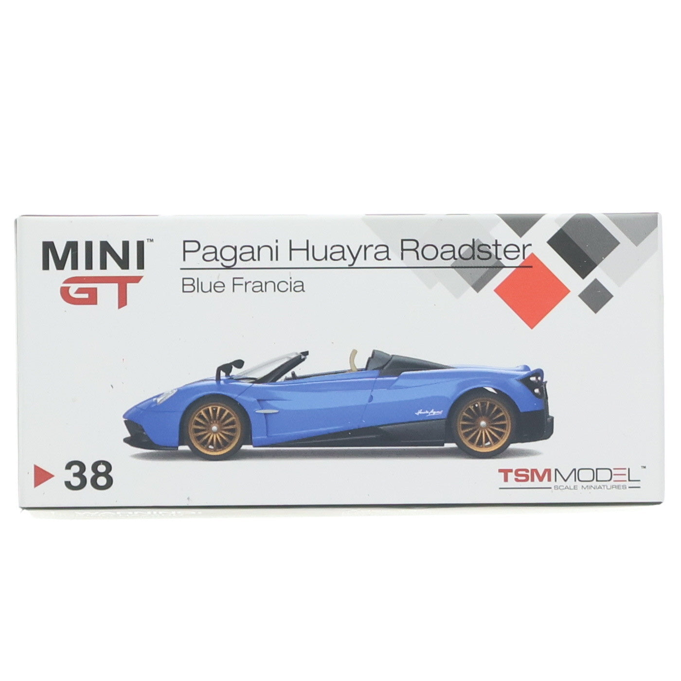 【中古即納】[MDL] MINI GTシリーズ 1/64 パガーニ ウアイラ ロードスター 右ハンドル(ブルーフランシア) 完成品 ミニカー(MGT00038-R) TSM(トゥルースケールミニチュアズ)(20190704)