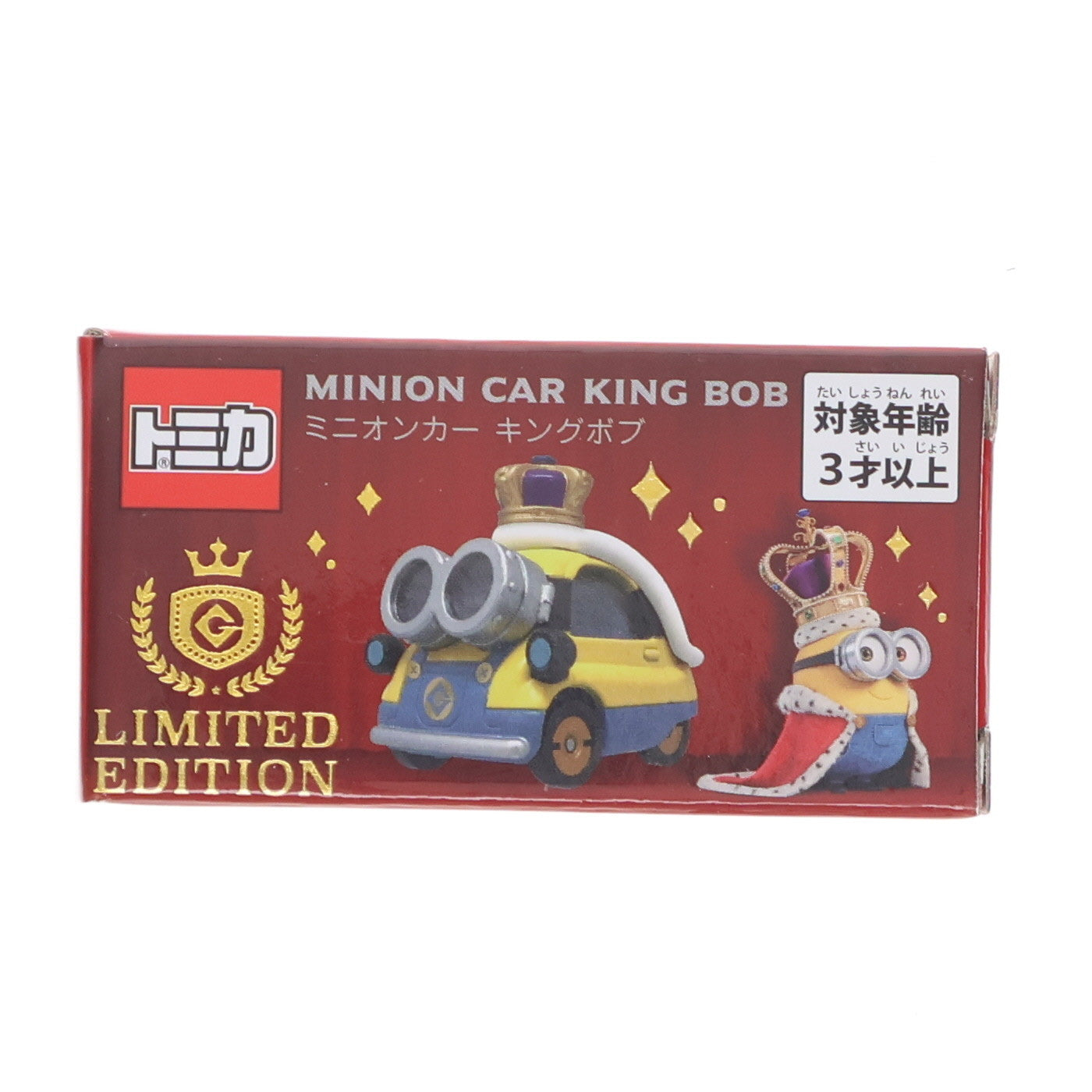 【中古即納】[MDL] トミカ ミニオンズ ミニオンカー キングボブ(イエロー×レッド×ブルー) 完成品 ミニカー ユニバーサル・スタジオ・ジャパン限定 タカラトミーアーツ/ユー・エス・ジェイ(19991231)
