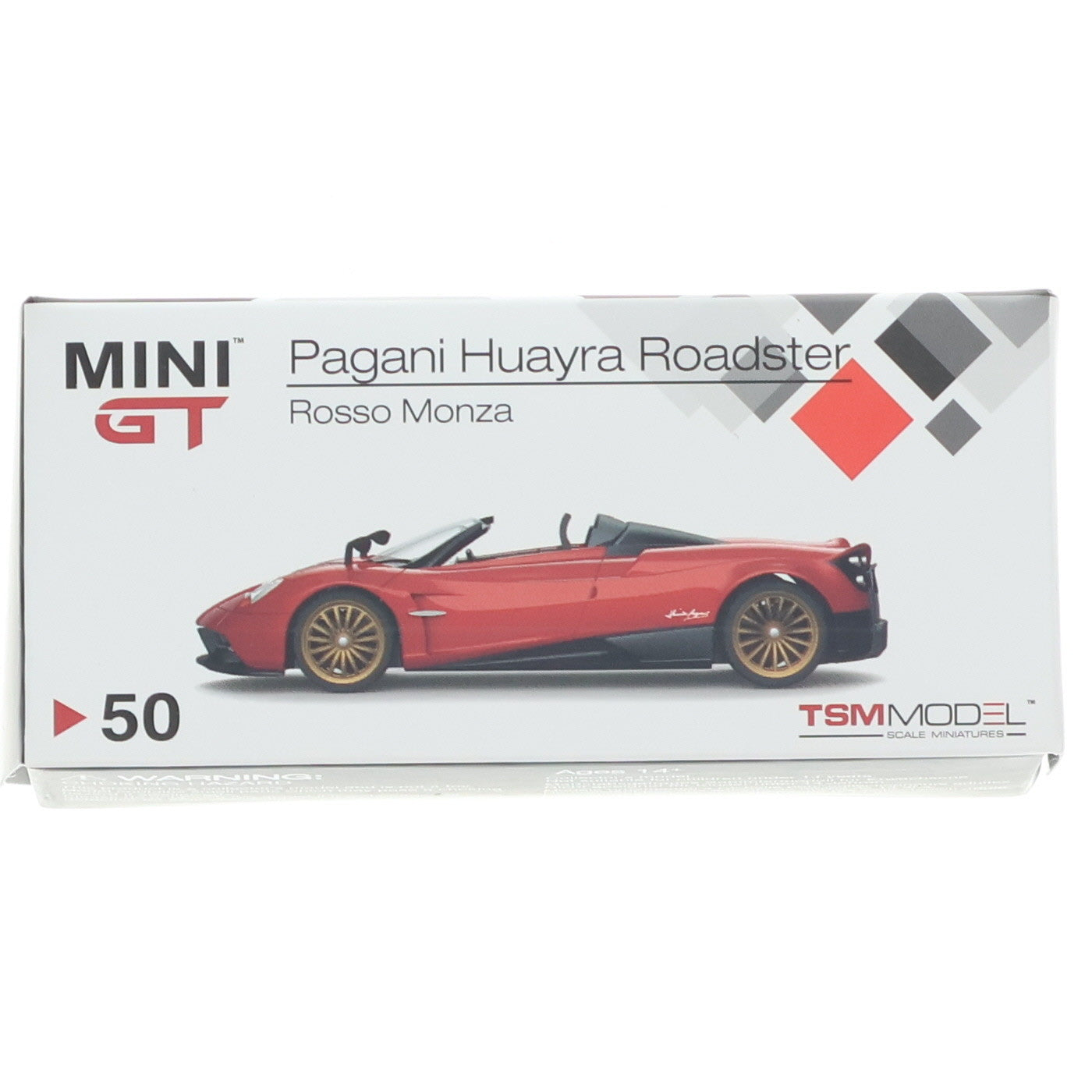 【中古即納】[MDL] MINI GTシリーズ No.50 トイザらスオリジナル 1/64 Pagani(パガーニ) Huayra Roadster Rosso Monza 完成品 ミニカー(MGT00050-TRU) TSM(トゥルースケールミニチュアズ)(20220328)