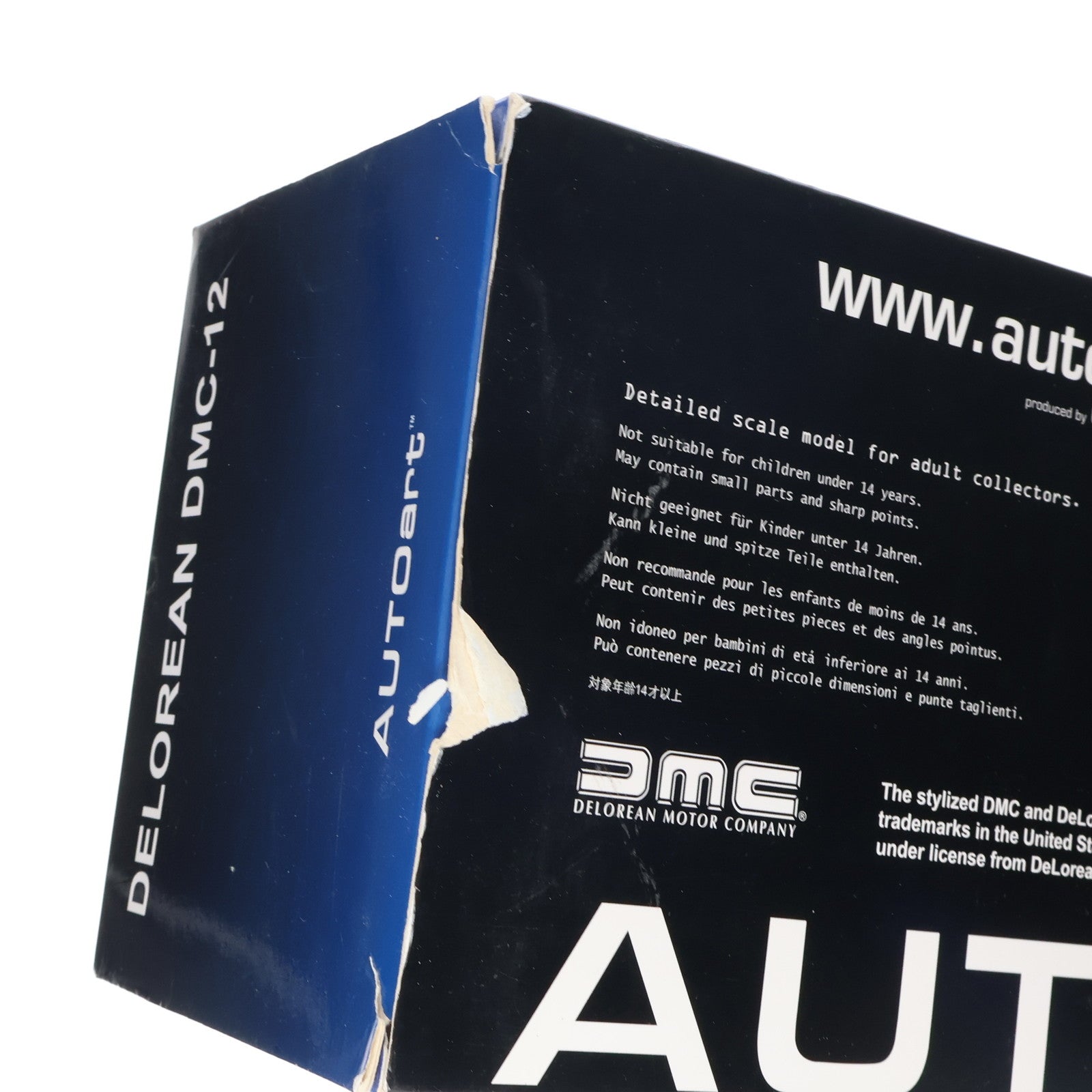 【中古即納】[MDL] オートアート・コンポジットモデルシリーズ 1/18 デロリアン DMC-12(サテンシルバー) 完成品 ミニカー(79916) AutoArt(オートアート)(20181227)