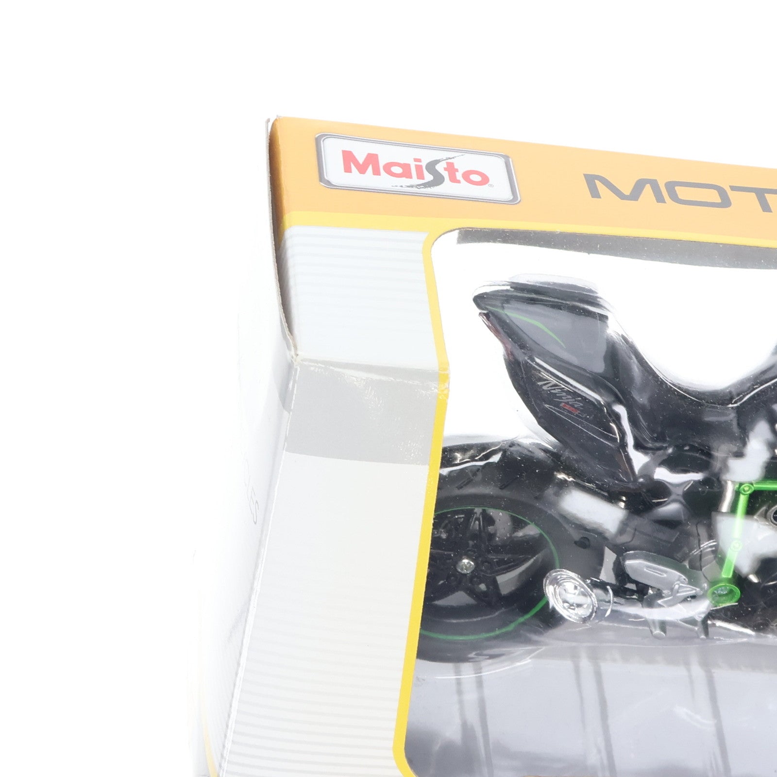 【中古即納】[MDL] (単品) モーターサイクルシリーズ 1/12 Kawasaki Ninja H2 R(ブラック×メタリックグリーン×シルバー) 完成品 ミニカー(31101) Maisto(マイスト)(20101231)