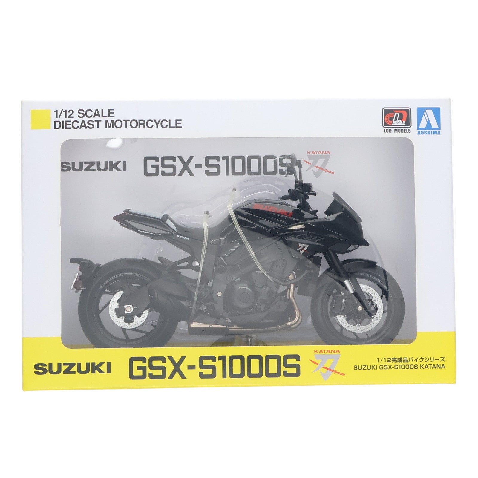 【中古即納】[MDL] 1/12 完成品バイクシリーズ SUZUKI(スズキ) GSX-S1000S KATANA グラススパークルブラック ミニカー(106181) スカイネット(アオシマ)(20190705)
