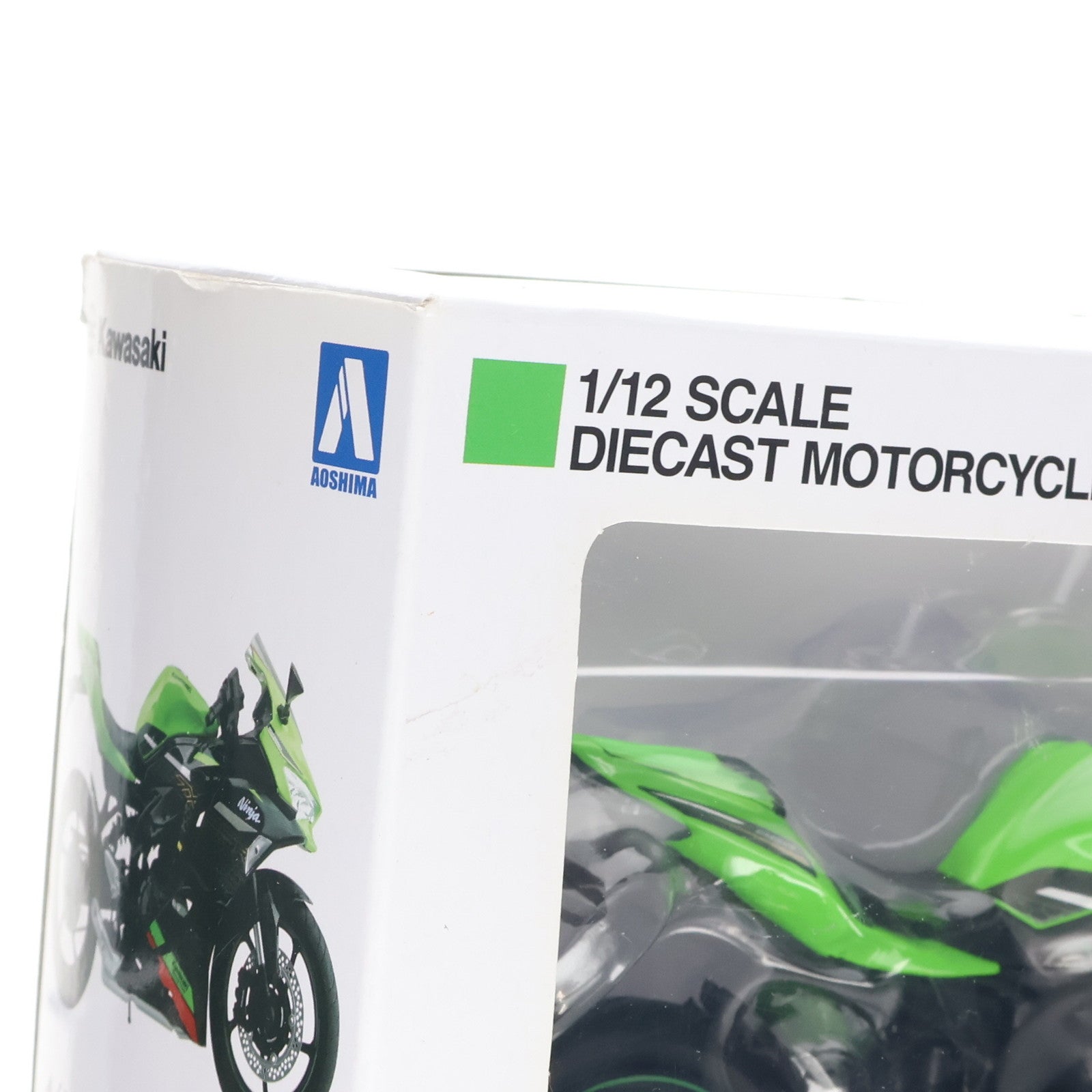 【中古即納】[MDL] 1/12 完成品バイクシリーズ KAWASAKI Ninja ZX-25R ライムグリーン×エボニー ミニカー(109694) スカイネット(アオシマ)(20230421)