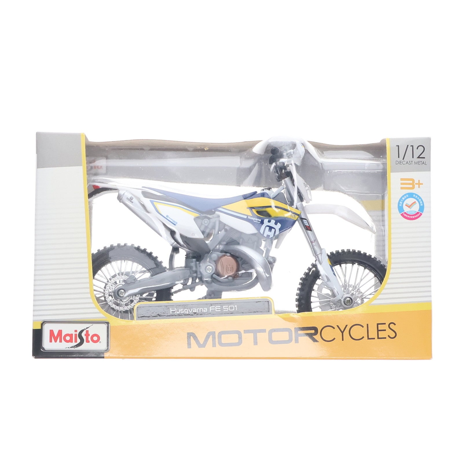 【中古即納】[MDL] (単品) モーターサイクルシリーズ 1/12 HUSQVARNA(ハスクバーナ) FE 501 ENDURO 完成品 ミニカー(31101) Maisto(マイスト)(20101231)