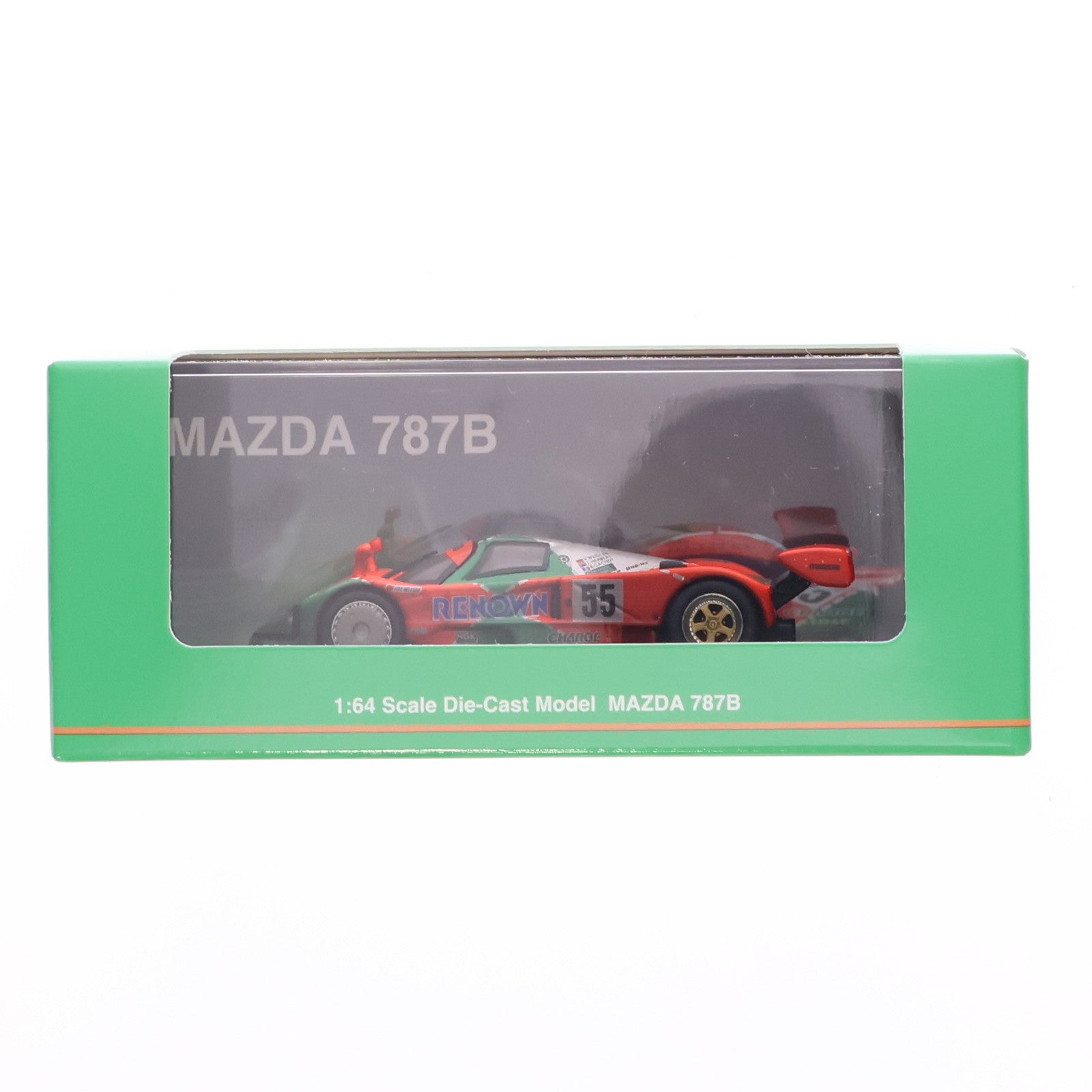 【中古即納】[MDL] 1/64 MAZDA 787B WINNER 1991 AFTER RACE(オレンジ×グリーン) 完成品 ミニカー(K07033B3) 京商(20250822)