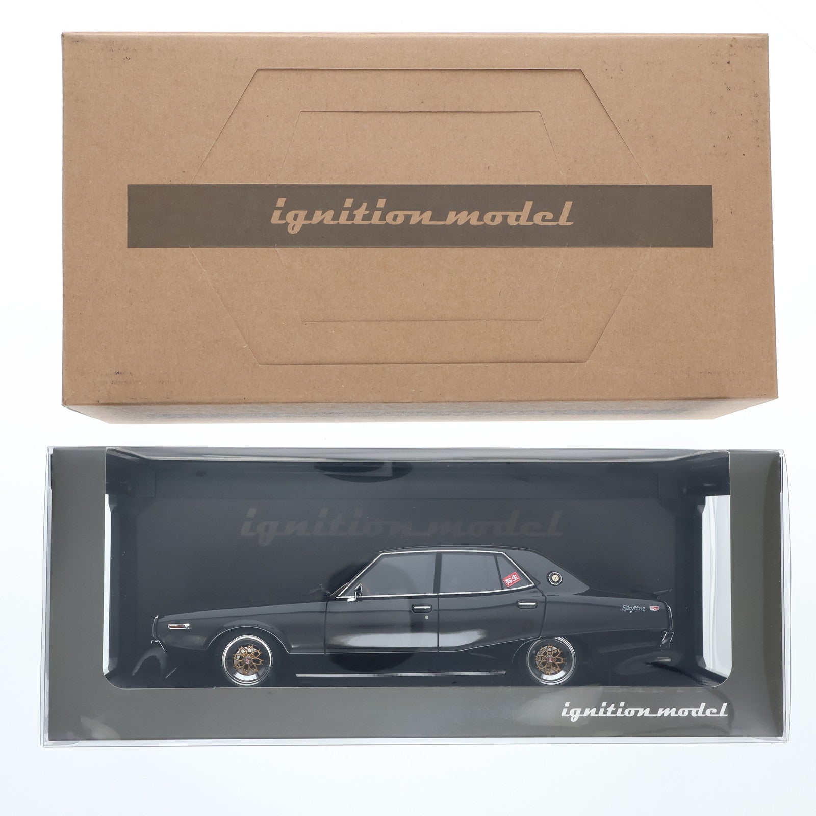 【中古即納】[MDL] 1/18 Nissan Skyline 2000 GT-X GC110(ブラックメタリック) 完成品 ミニカー(IG3269) ignition model(イグニッションモデル)(20240714)