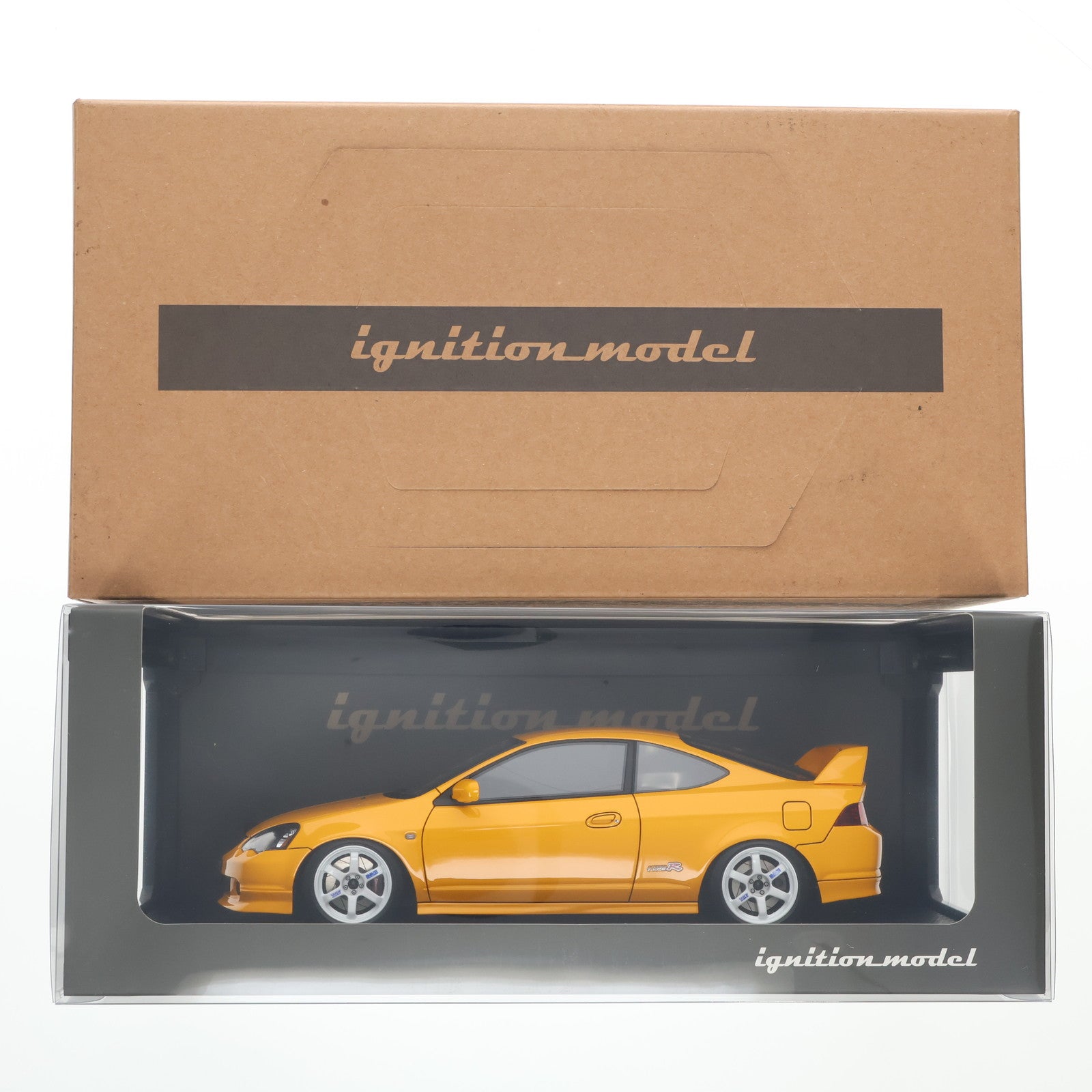 【中古即納】[MDL] 1/18 Honda INTEGRA(DC5) TYPE R(イエロー) 完成品 ミニカー(IG3328) ignition model(イグニッションモデル)(20240714)