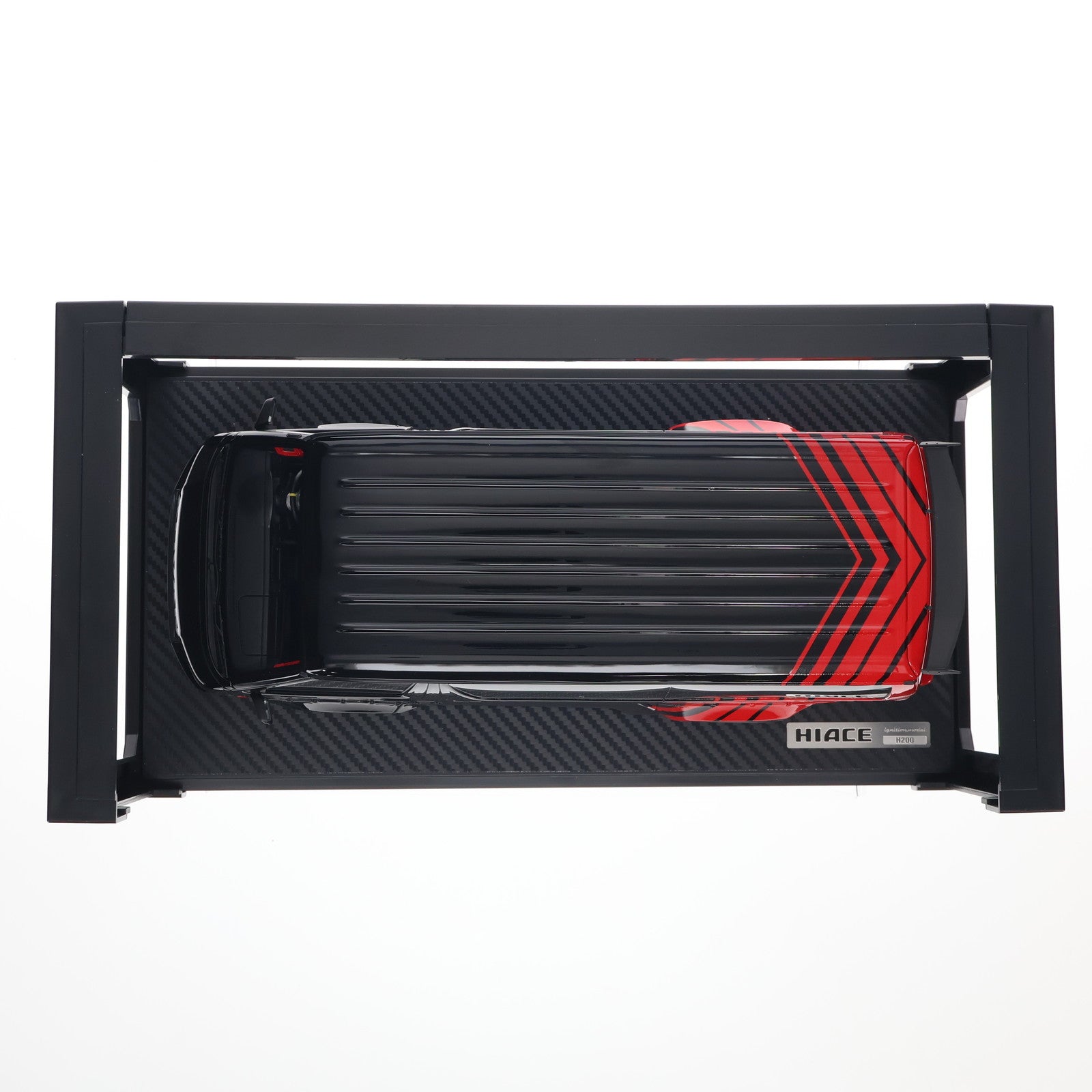 【中古即納】[MDL] 1/18 T・S・D WORKS HIACE Black/Red 完成品 ミニカー(IG2805) ignition model(イグニッションモデル)(20230521)