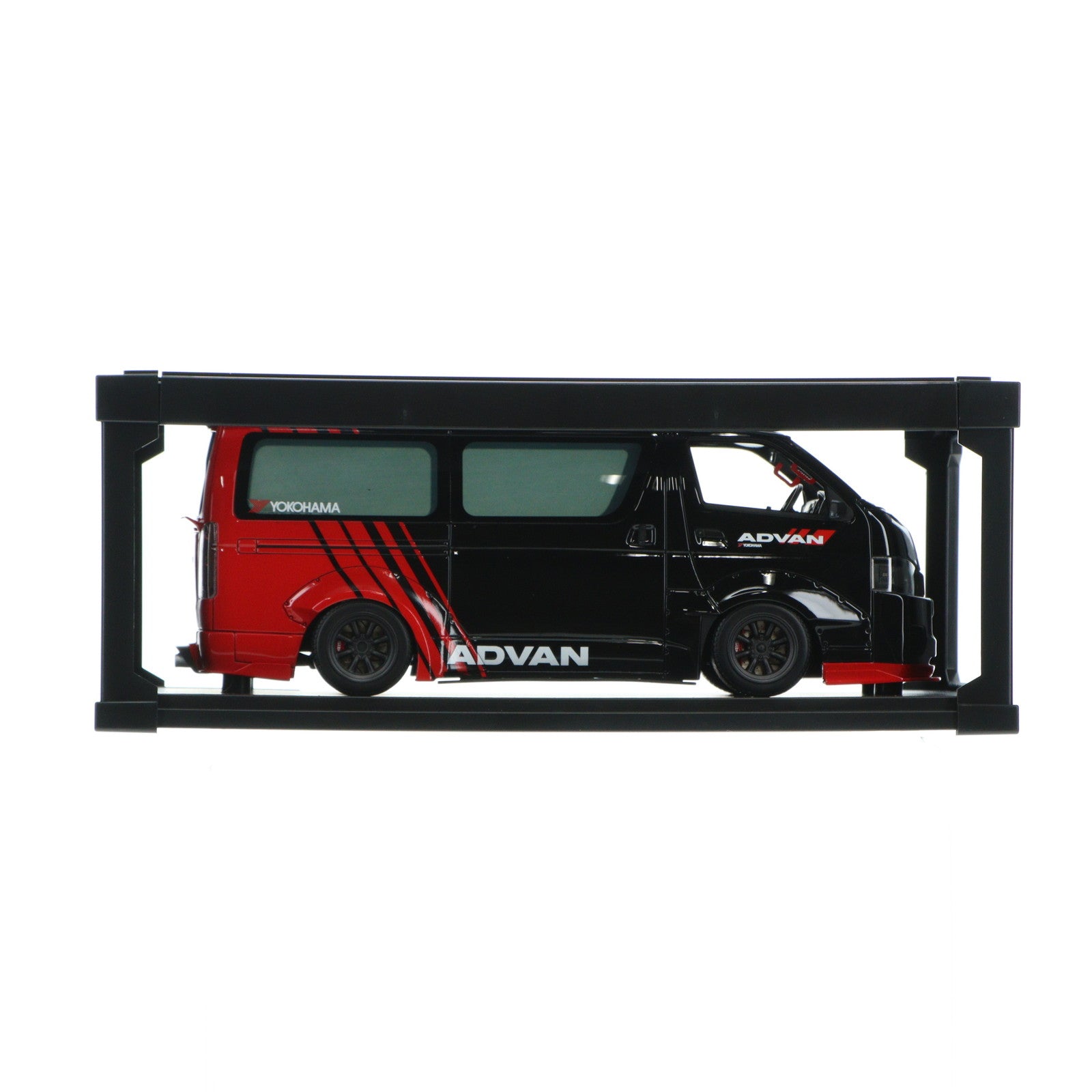 【中古即納】[MDL] 1/18 T・S・D WORKS HIACE Black/Red 完成品 ミニカー(IG2805) ignition model(イグニッションモデル)(20230521)