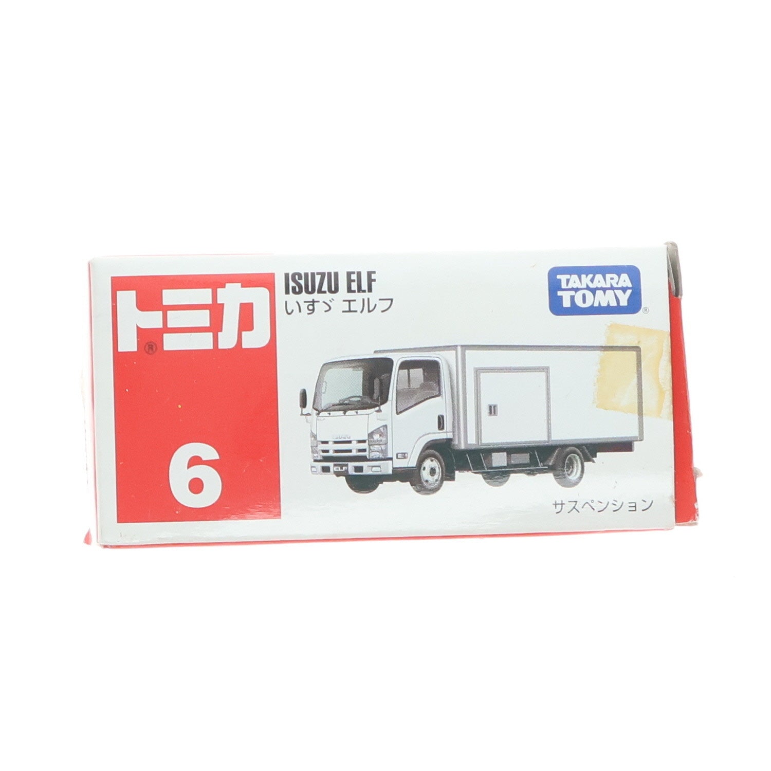【中古即納】[MDL] トミカ No.6 いすず エルフ(ホワイト×シルバー/赤箱) 完成品 ミニカー タカラトミー(20110715)