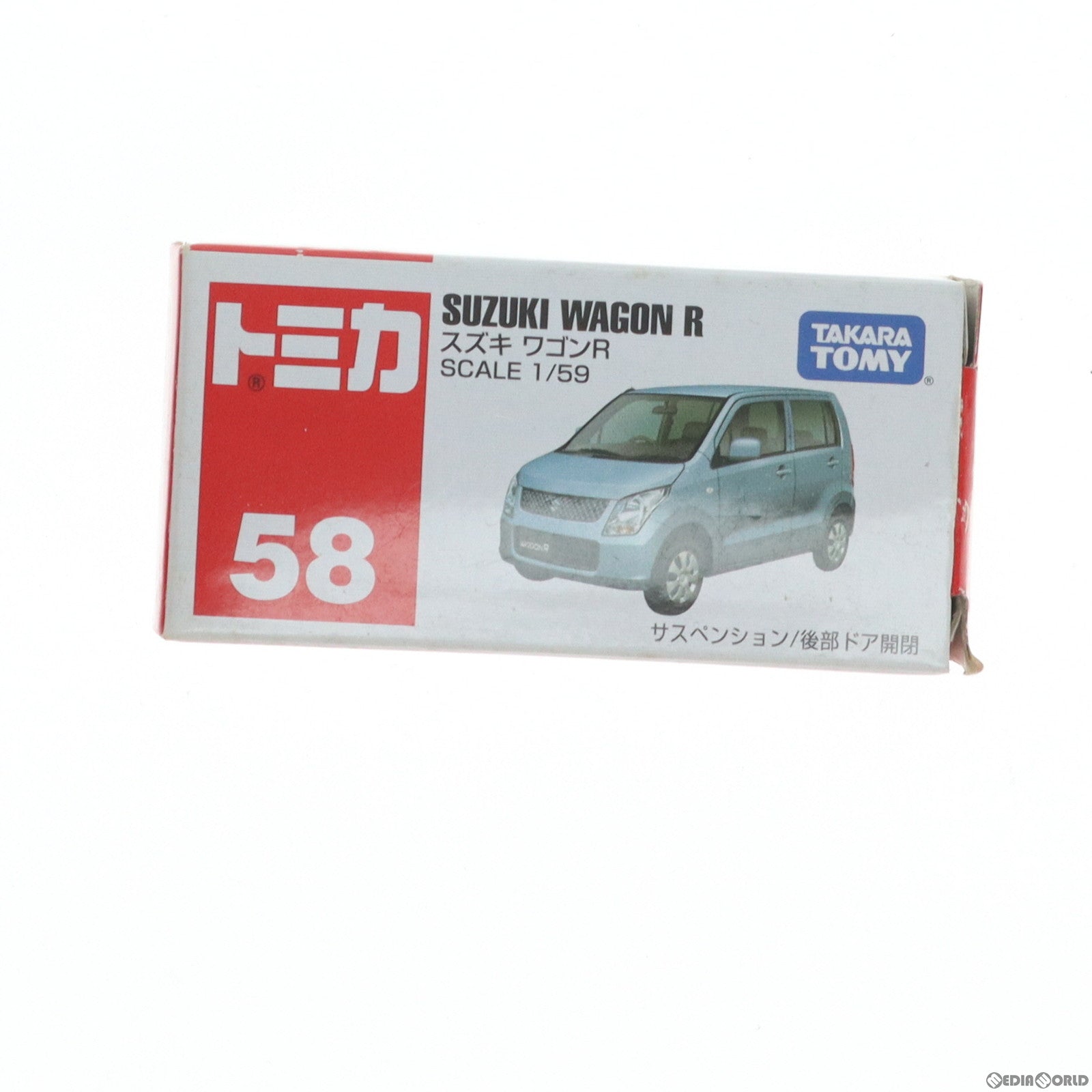 【中古即納】[MDL] トミカ No.58 1/59 スズキ ワゴンR(スカイブルー/赤箱/ベトナム製) 完成品 ミニカー タカラトミー(20090531)