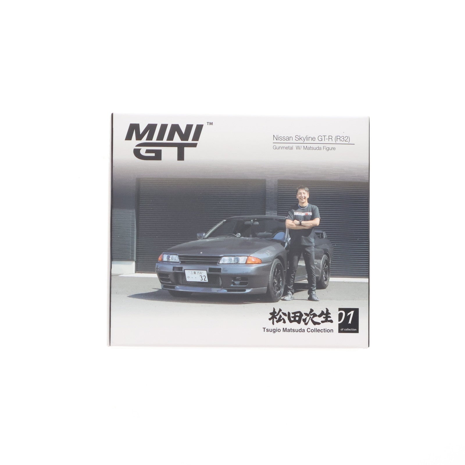 【中古即納】[MDL] ミニGTシリーズ 1/64 Nissan スカイライン GT-R R32 ニスモガンメタル 松田次生コレクション w/ 松田次生氏フィギュア(右ハンドル) 完成品 ミニカー(MGT00869-R) TSM(トゥルースケールミニチュアズ)(20251031)